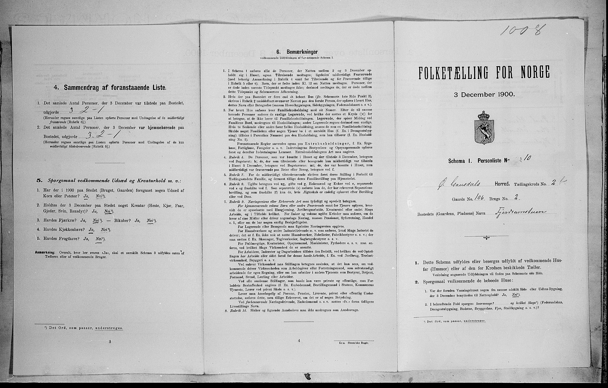 SAH, 1900 census for Østre Gausdal, 1900, p. 393