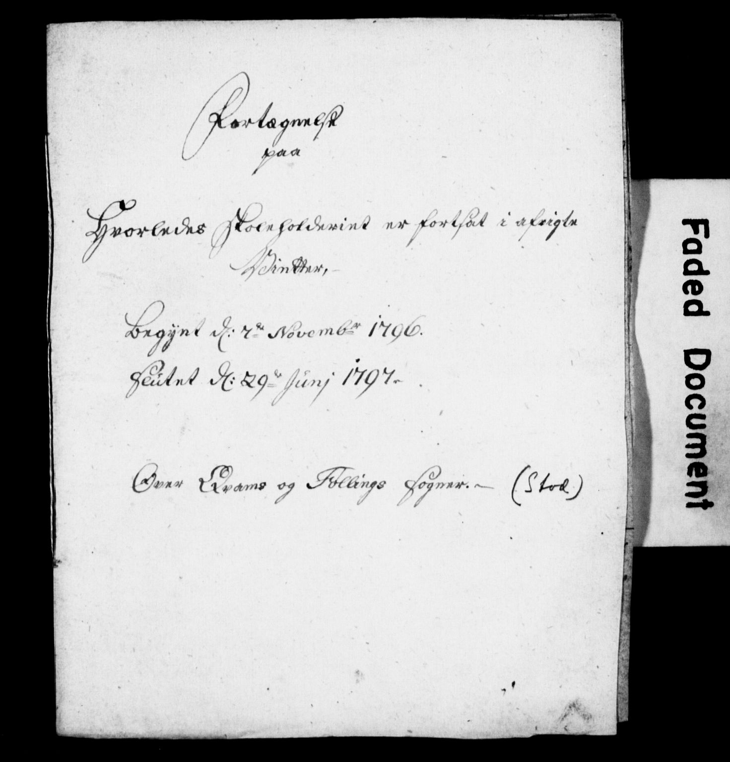 Nidaros biskop, SAT/A-0968/G/L0248/0005: Forskjellige dokumenter / V. Manntallslister over skoleungdom i stiftet, 1796