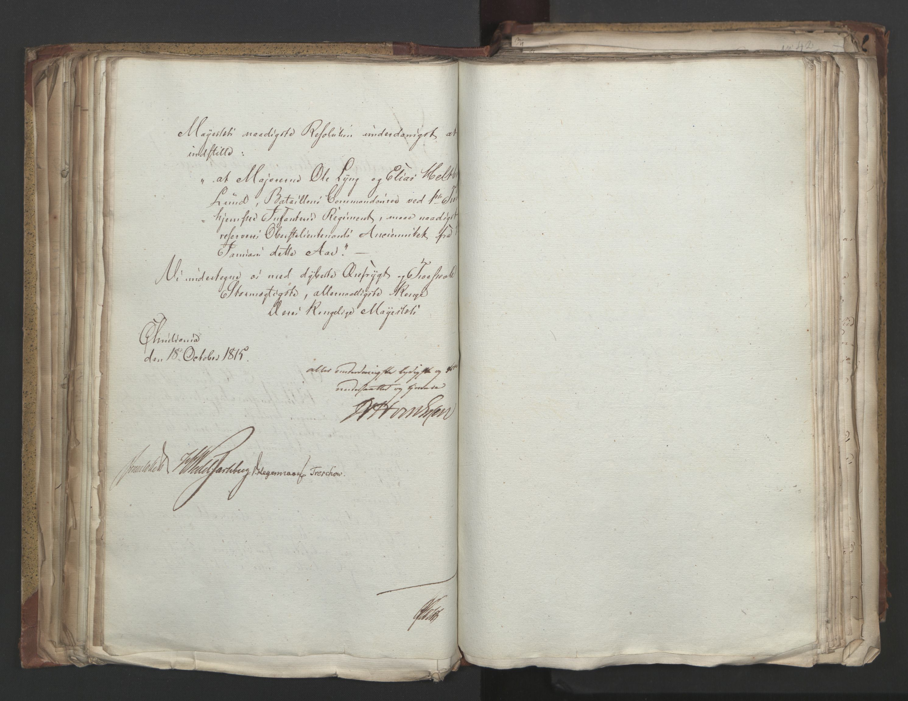 Statsrådsavdelingen i Stockholm, AV/RA-S-1003/D/Da/L0004: Regjeringsinnstillinger nr. 788-999, 1815, p. 111