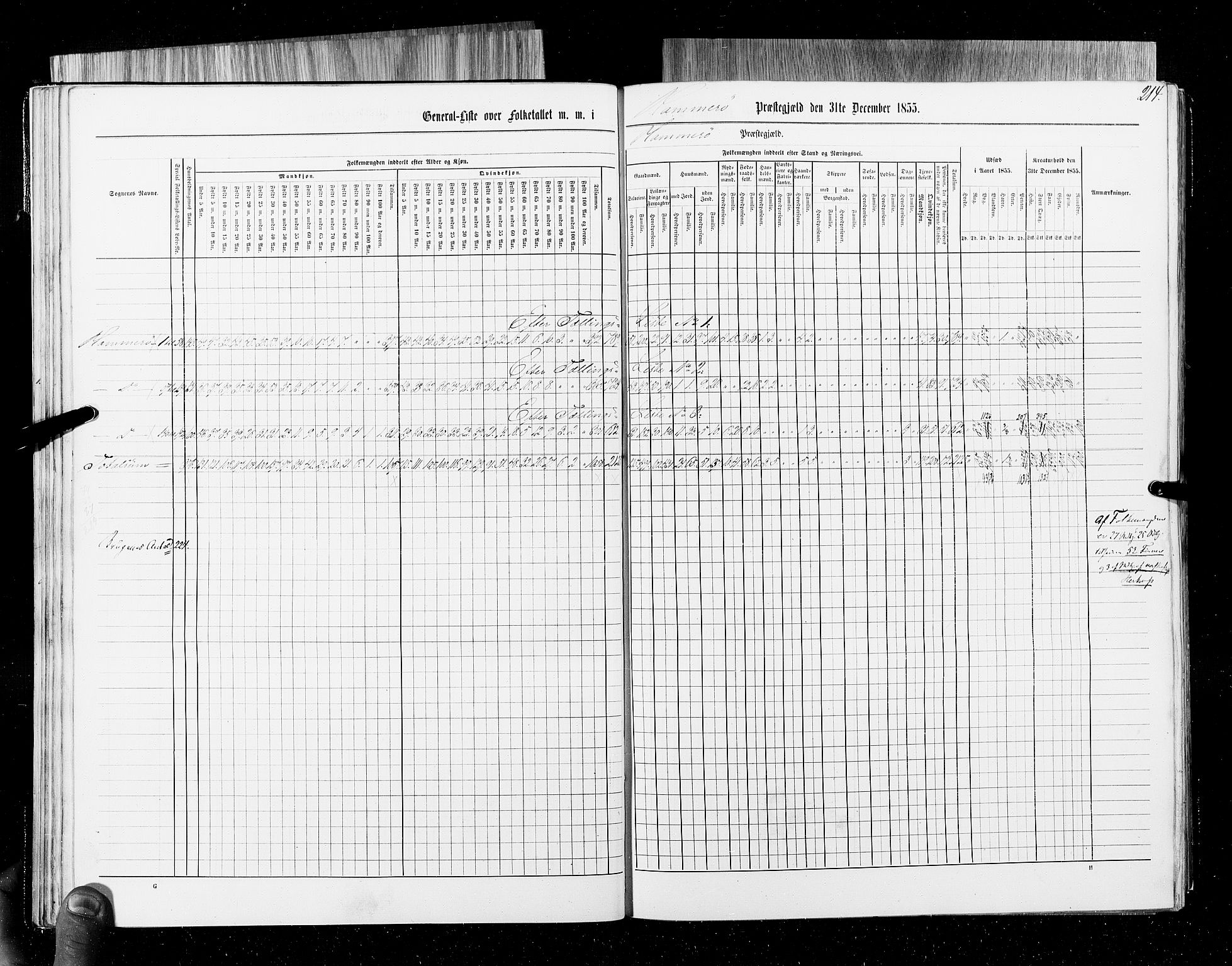 RA, Census 1855, vol. 6B: Nordland amt og Finnmarken amt, 1855, p. 214