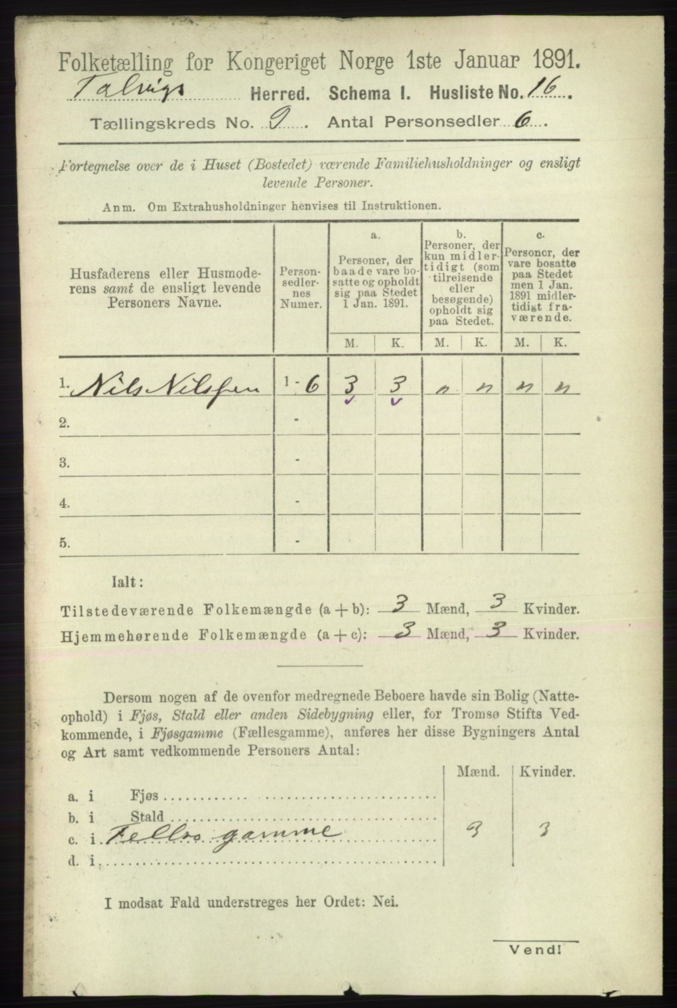 RA, 1891 census for 2013 Talvik, 1891, p. 2159