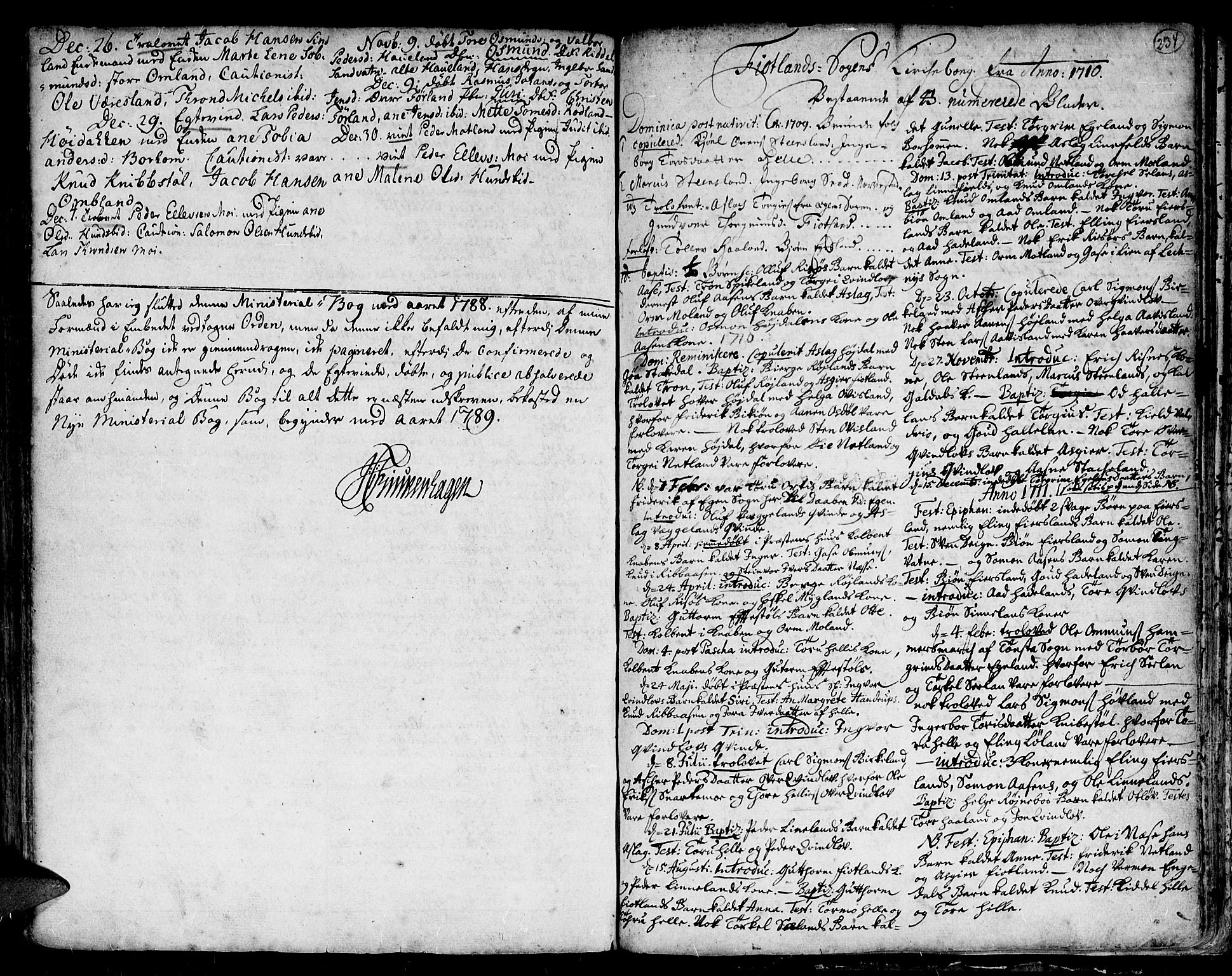 Kvinesdal sokneprestkontor, SAK/1111-0026/F/Fa/Fab/L0001: Parish register (official) no. A 1 /1, 1710-1788, p. 234