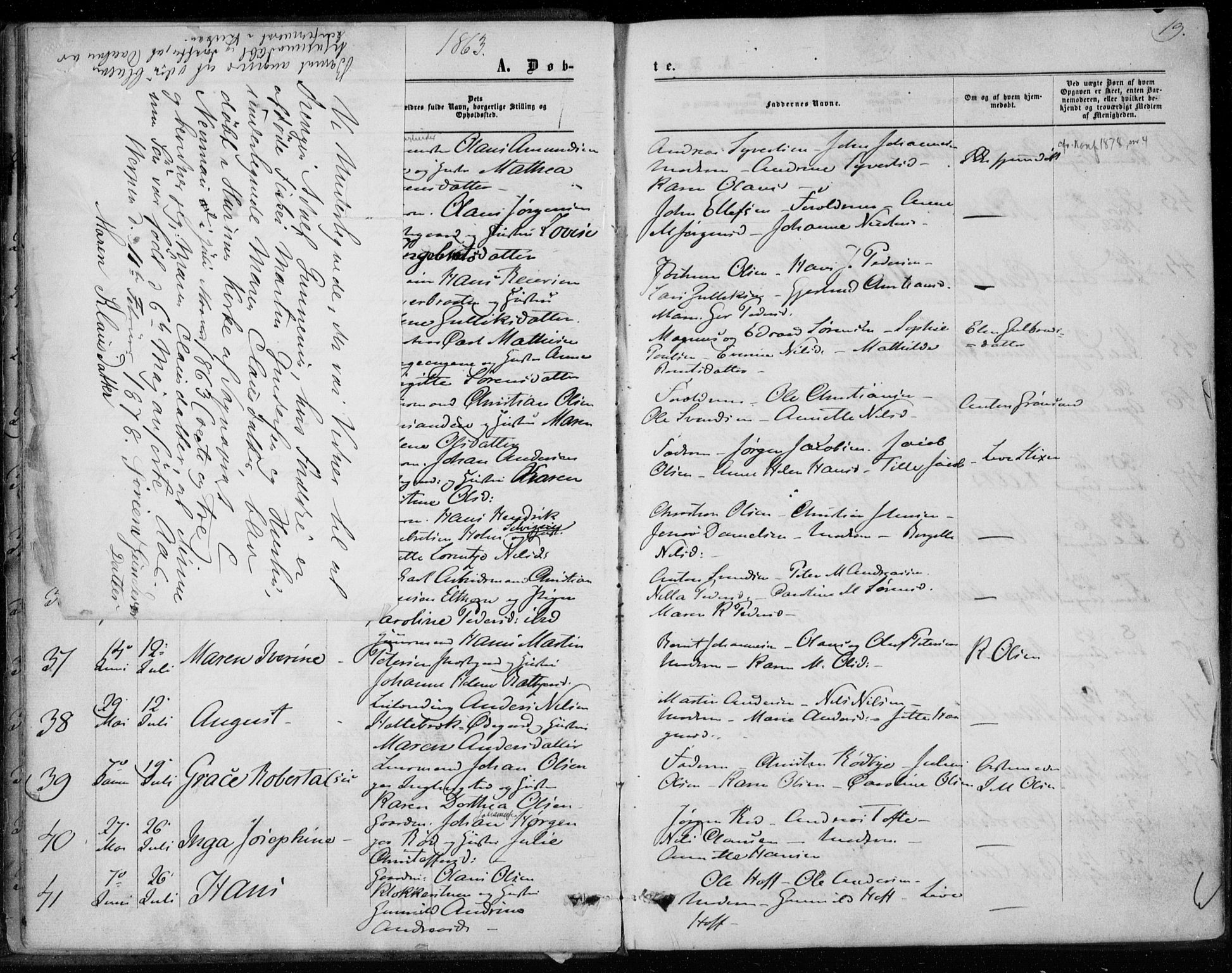 Hurum kirkebøker, AV/SAKO-A-229/F/Fa/L0012: Parish register (official) no. 12, 1861-1875, p. 19