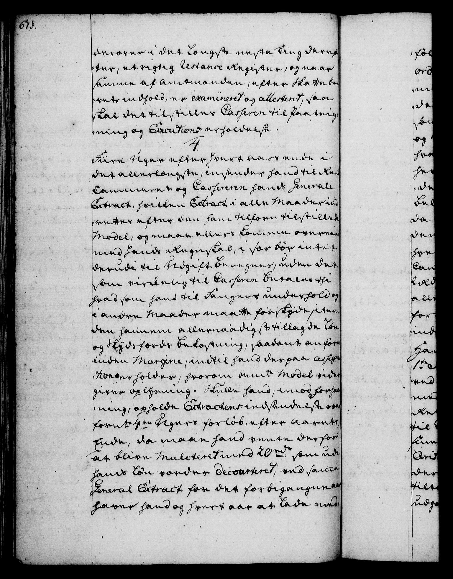 Rentekammeret, Kammerkanselliet, RA/EA-3111/G/Gg/Ggi/L0002: Norsk instruksjonsprotokoll med register (merket RK 53.35), 1729-1751, p. 673