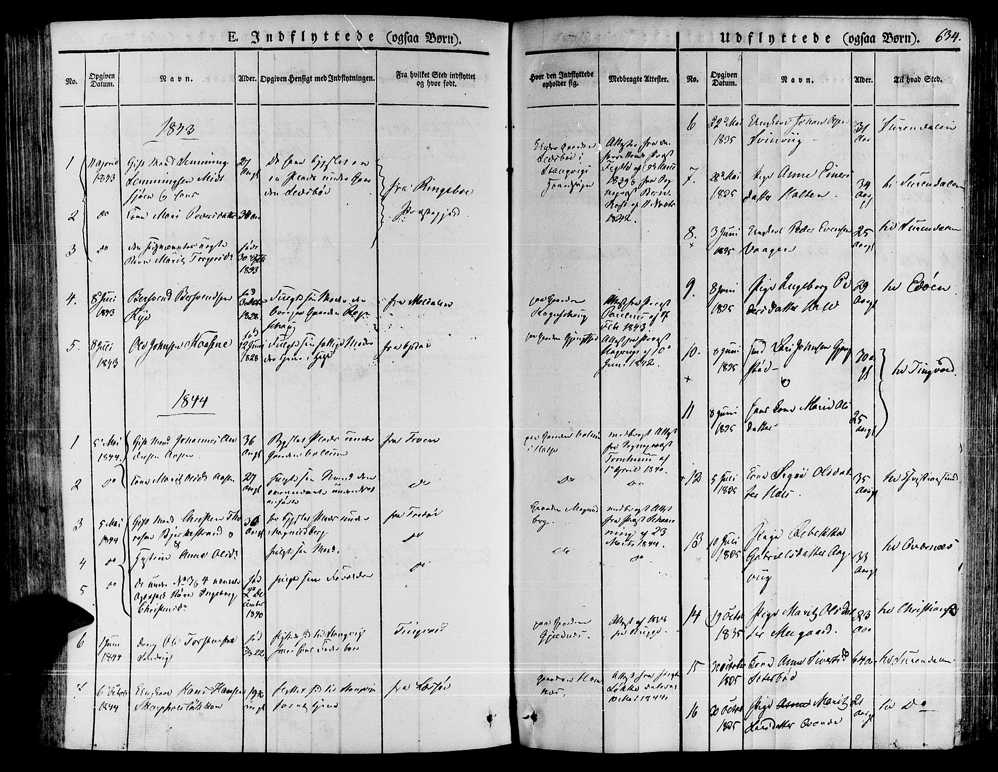 Ministerialprotokoller, klokkerbøker og fødselsregistre - Møre og Romsdal, SAT/A-1454/592/L1024: Parish register (official) no. 592A03 /1, 1831-1849, p. 634