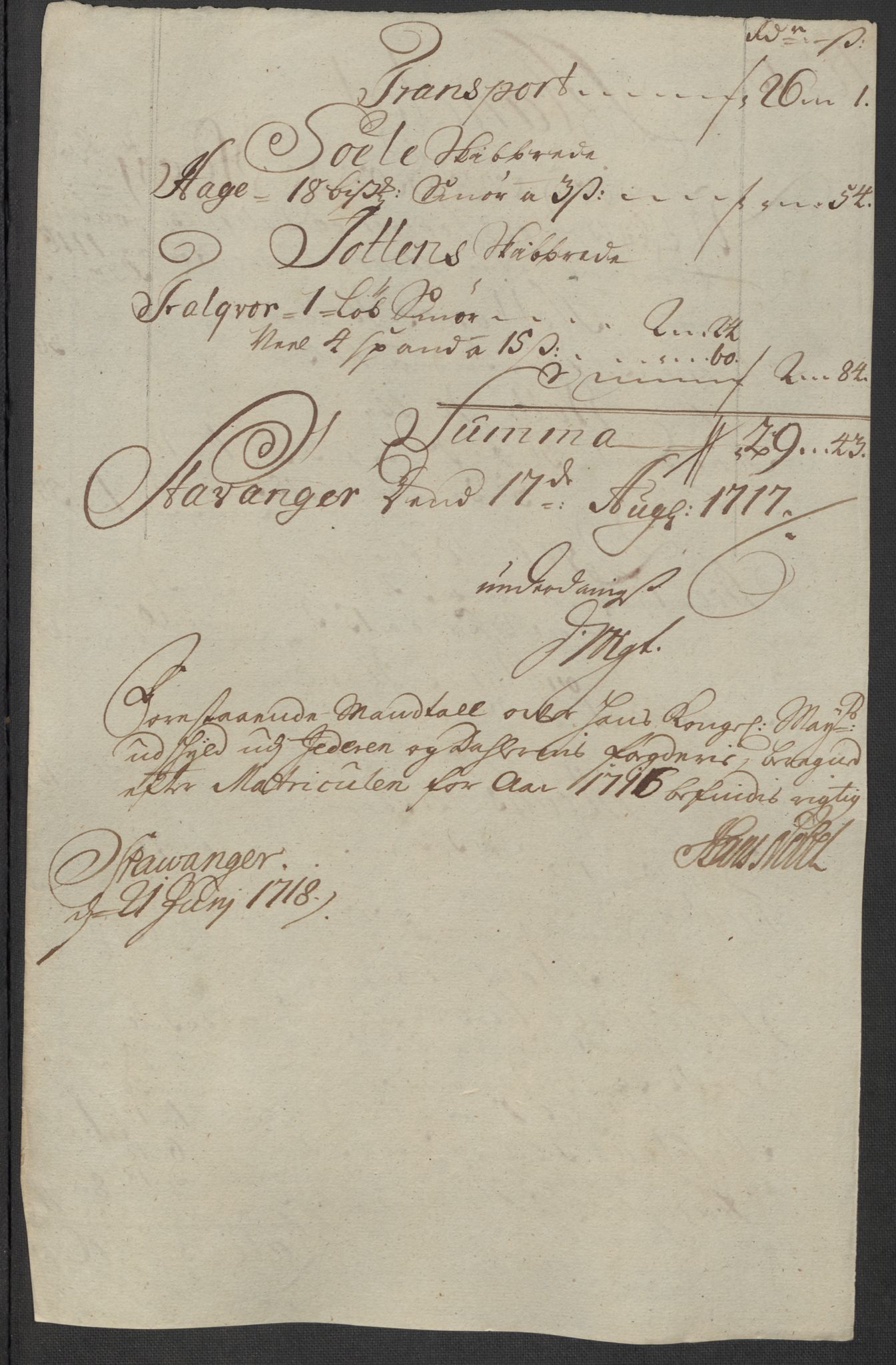 Rentekammeret inntil 1814, Reviderte regnskaper, Fogderegnskap, RA/EA-4092/R46/L2740: Fogderegnskap Jæren og Dalane, 1715-1716, p. 380