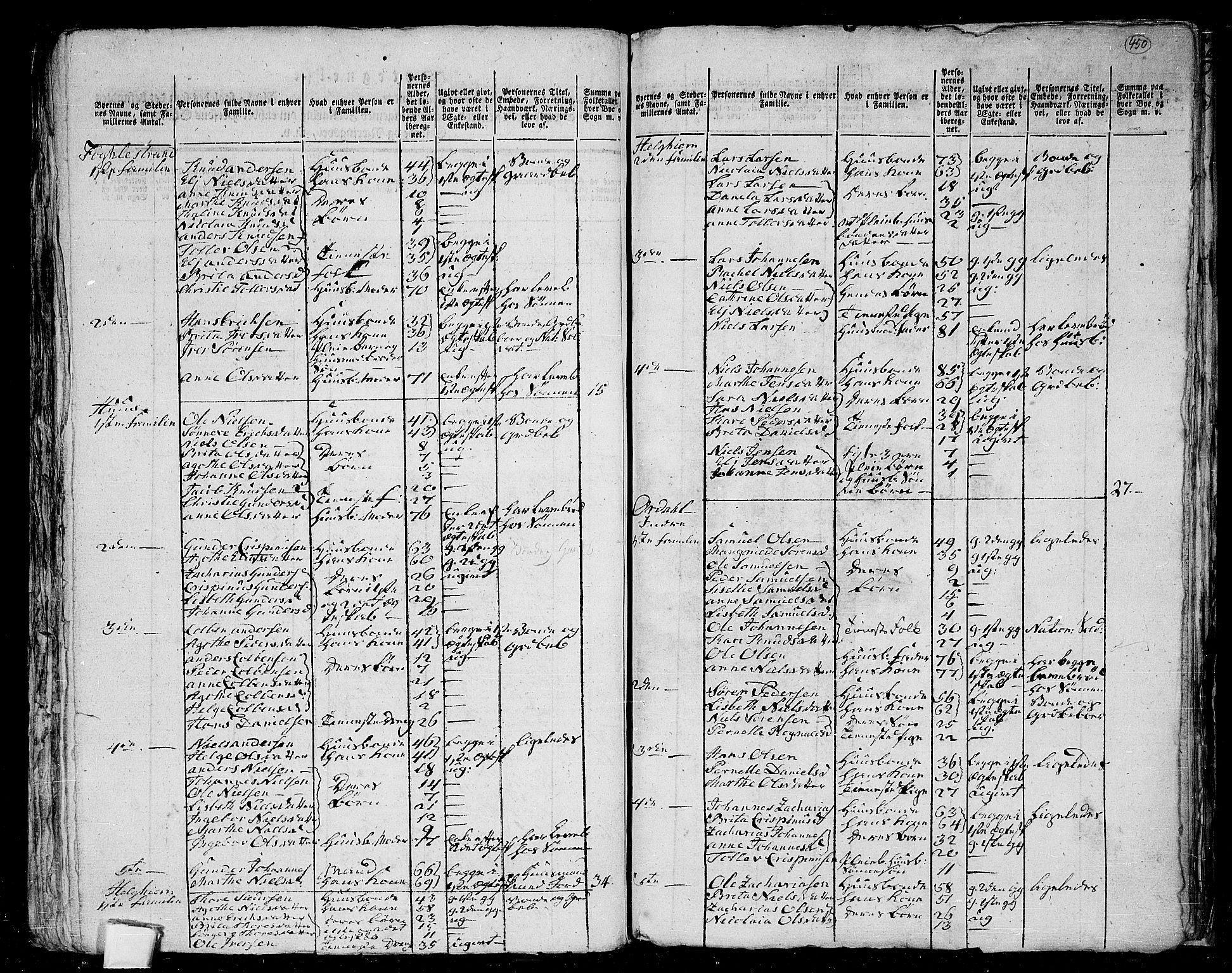 RA, 1801 census for 1431P Jølster, 1801, p. 449b-450a