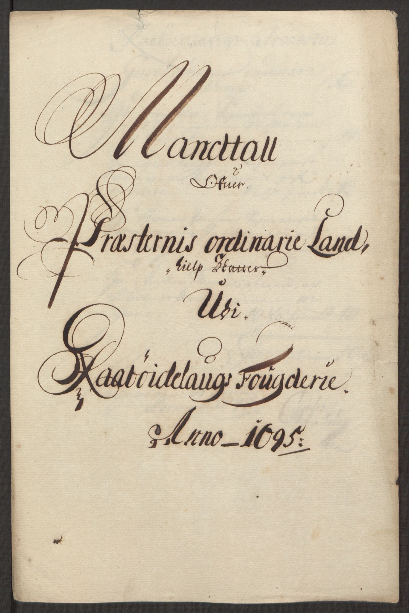 Rentekammeret inntil 1814, Reviderte regnskaper, Fogderegnskap, RA/EA-4092/R40/L2444: Fogderegnskap Råbyggelag, 1693-1696, p. 241