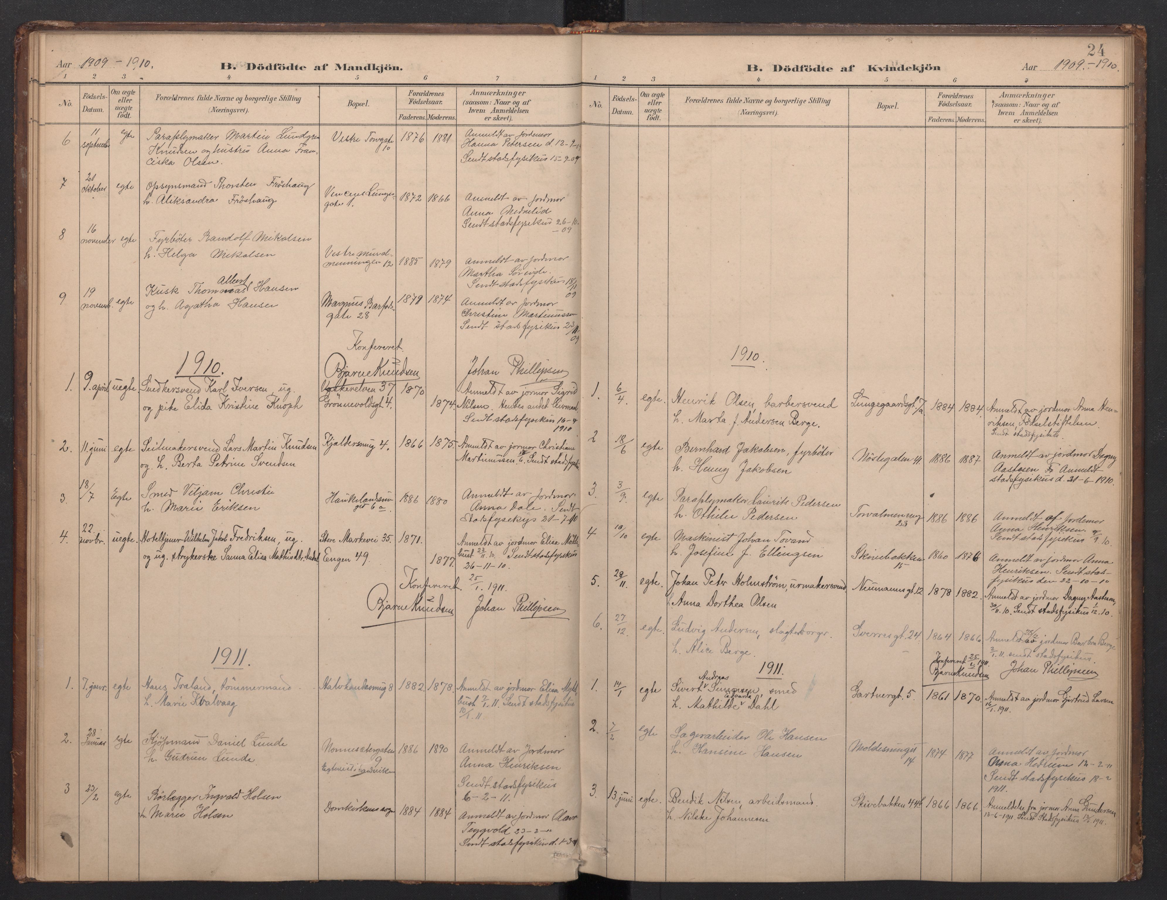 Domkirken sokneprestembete, AV/SAB-A-74801/H/Haa/L0049: Parish register (official) no. G 1, 1882-1922, p. 23b-24a