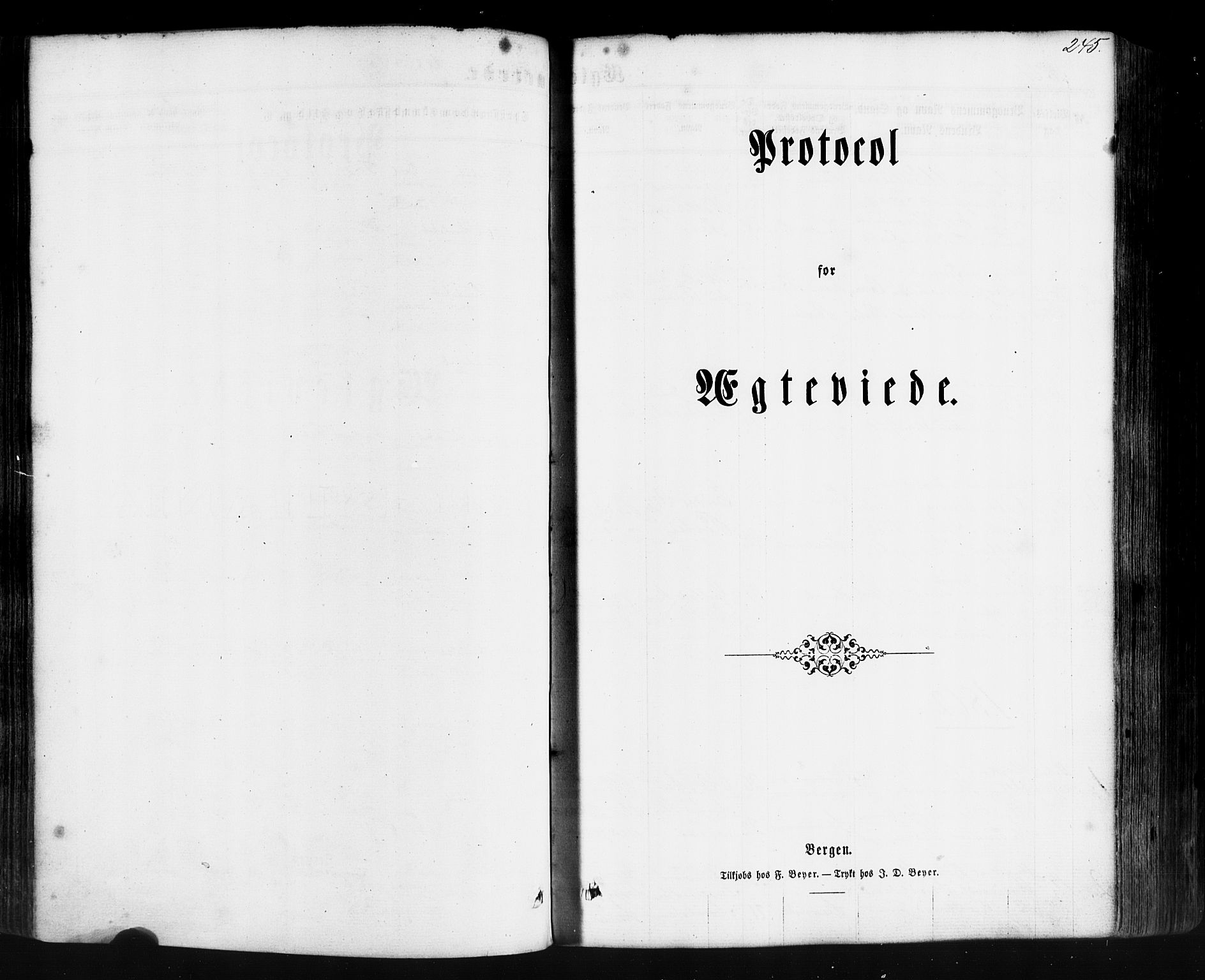 Hyllestad sokneprestembete, SAB/A-80401: Parish register (official) no. A 1, 1861-1886, p. 245