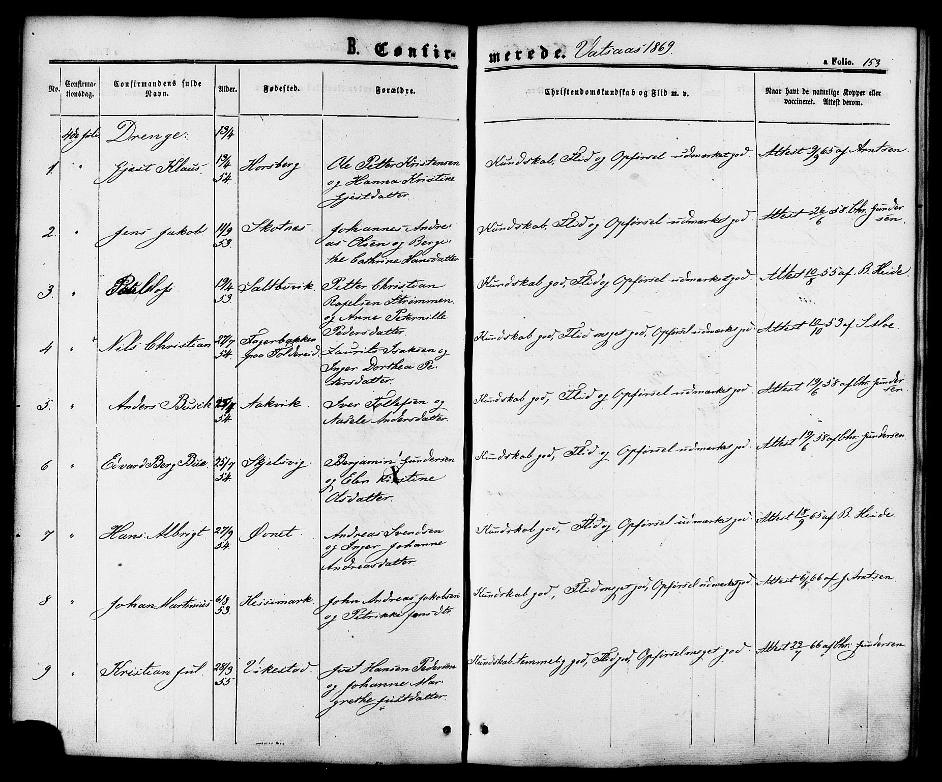 Ministerialprotokoller, klokkerbøker og fødselsregistre - Nordland, SAT/A-1459/810/L0146: Parish register (official) no. 810A08 /1, 1862-1874, p. 153