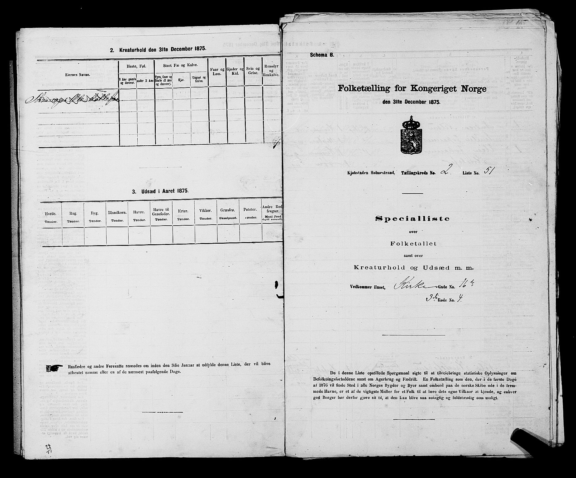 SAKO, 1875 census for 0702P Holmestrand, 1875, p. 124