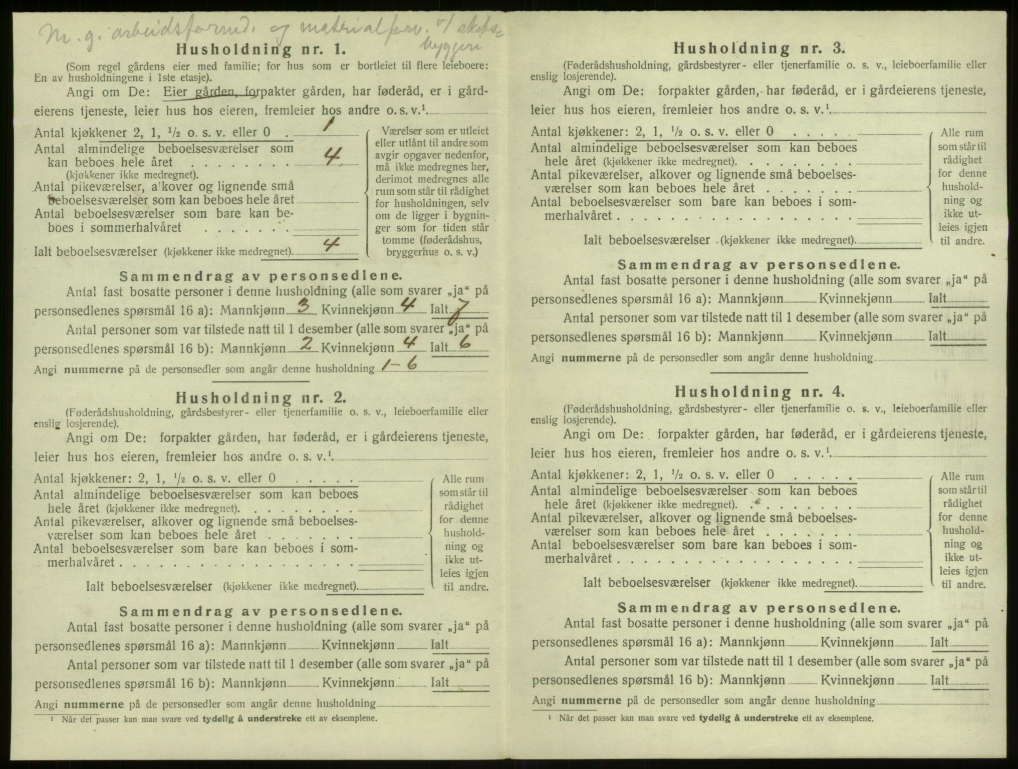 SAB, 1920 census for Alversund, 1920, p. 673