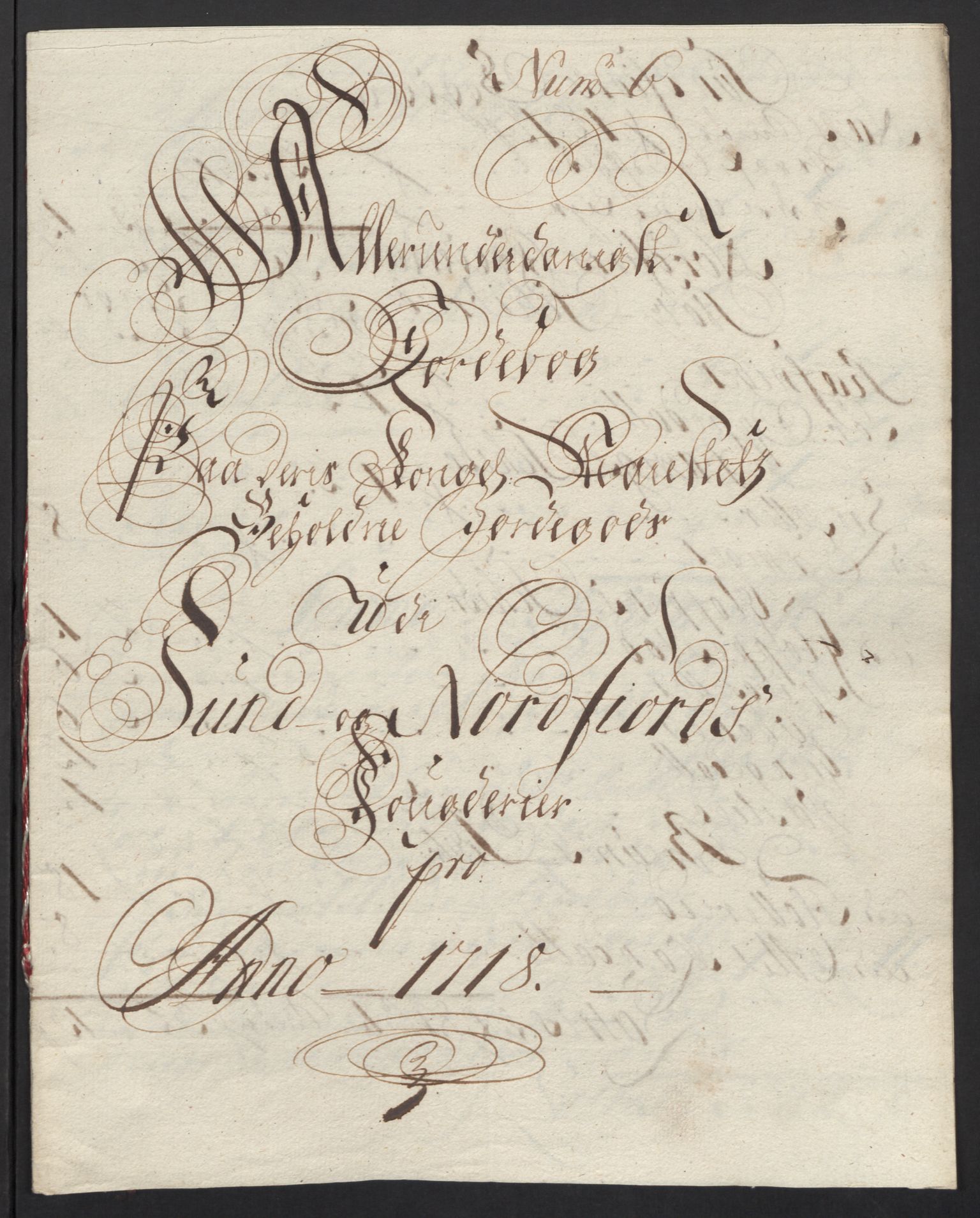 Rentekammeret inntil 1814, Reviderte regnskaper, Fogderegnskap, RA/EA-4092/R53/L3441: Fogderegnskap Sunn- og Nordfjord, 1717-1718, p. 315