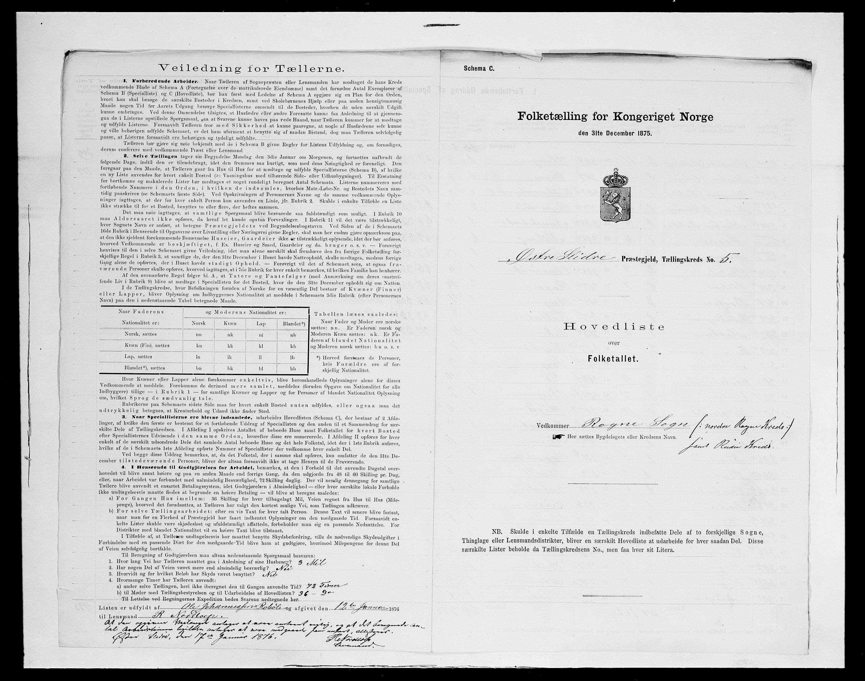 SAH, 1875 census for 0544P Øystre Slidre, 1875, p. 18