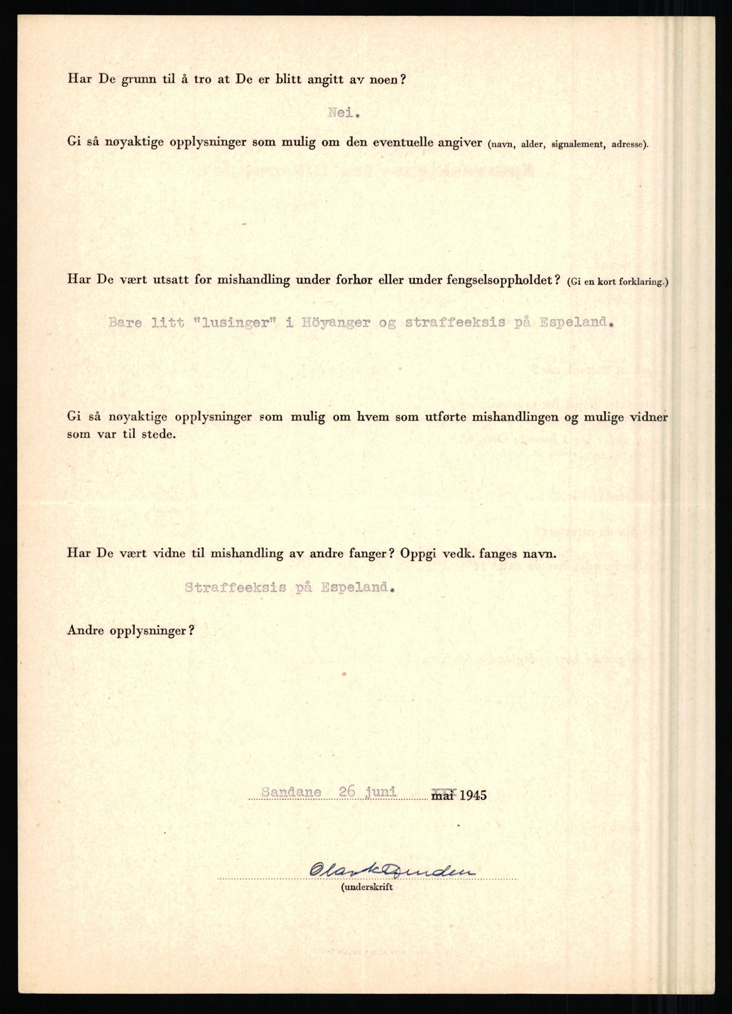Rikspolitisjefen, AV/RA-S-1560/L/L0007: Heen, Erik C. - Iversen, Trygve, 1940-1945, p. 14