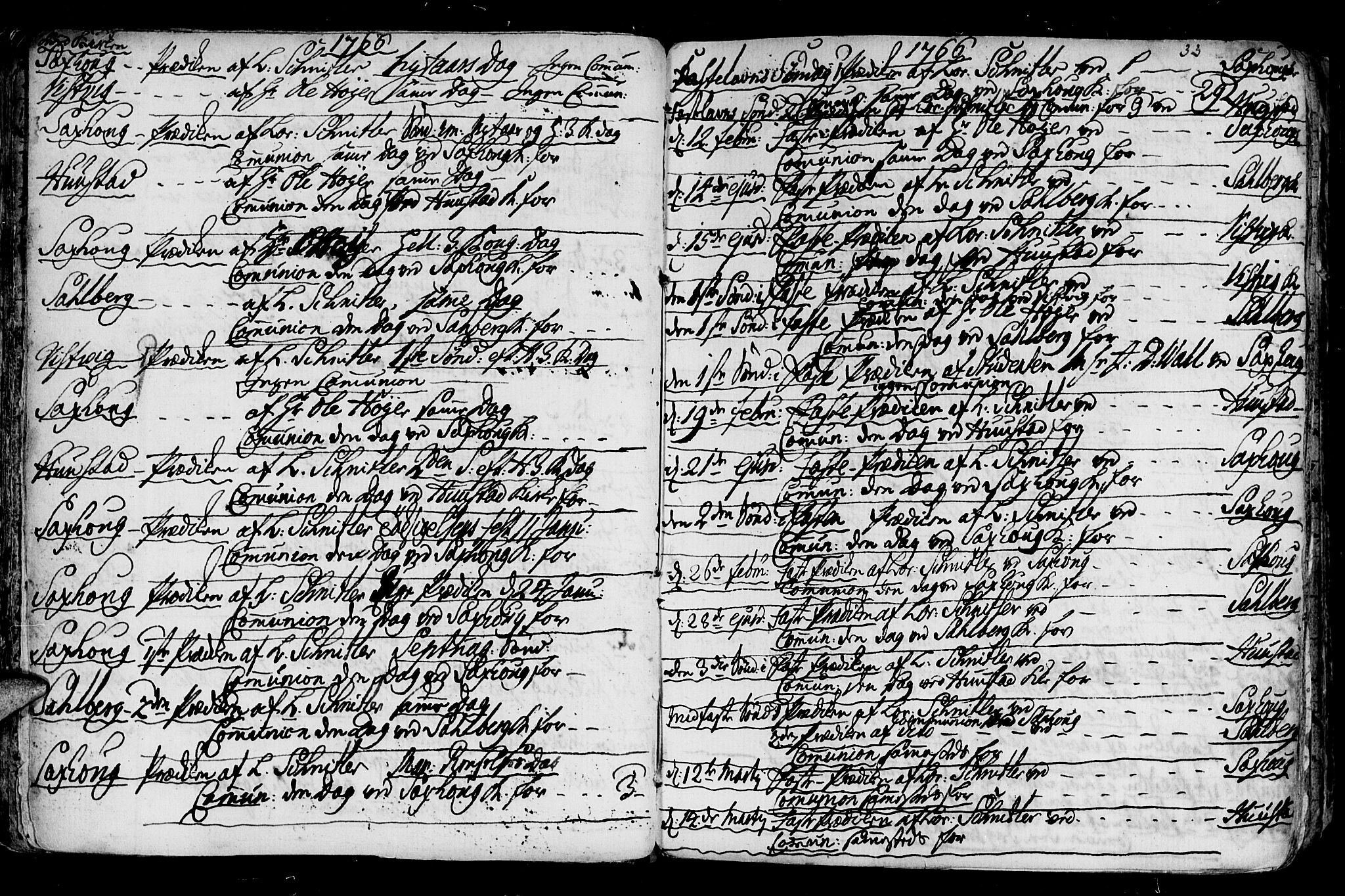 Ministerialprotokoller, klokkerbøker og fødselsregistre - Nord-Trøndelag, SAT/A-1458/730/L0273: Parish register (official) no. 730A02, 1762-1802, p. 33