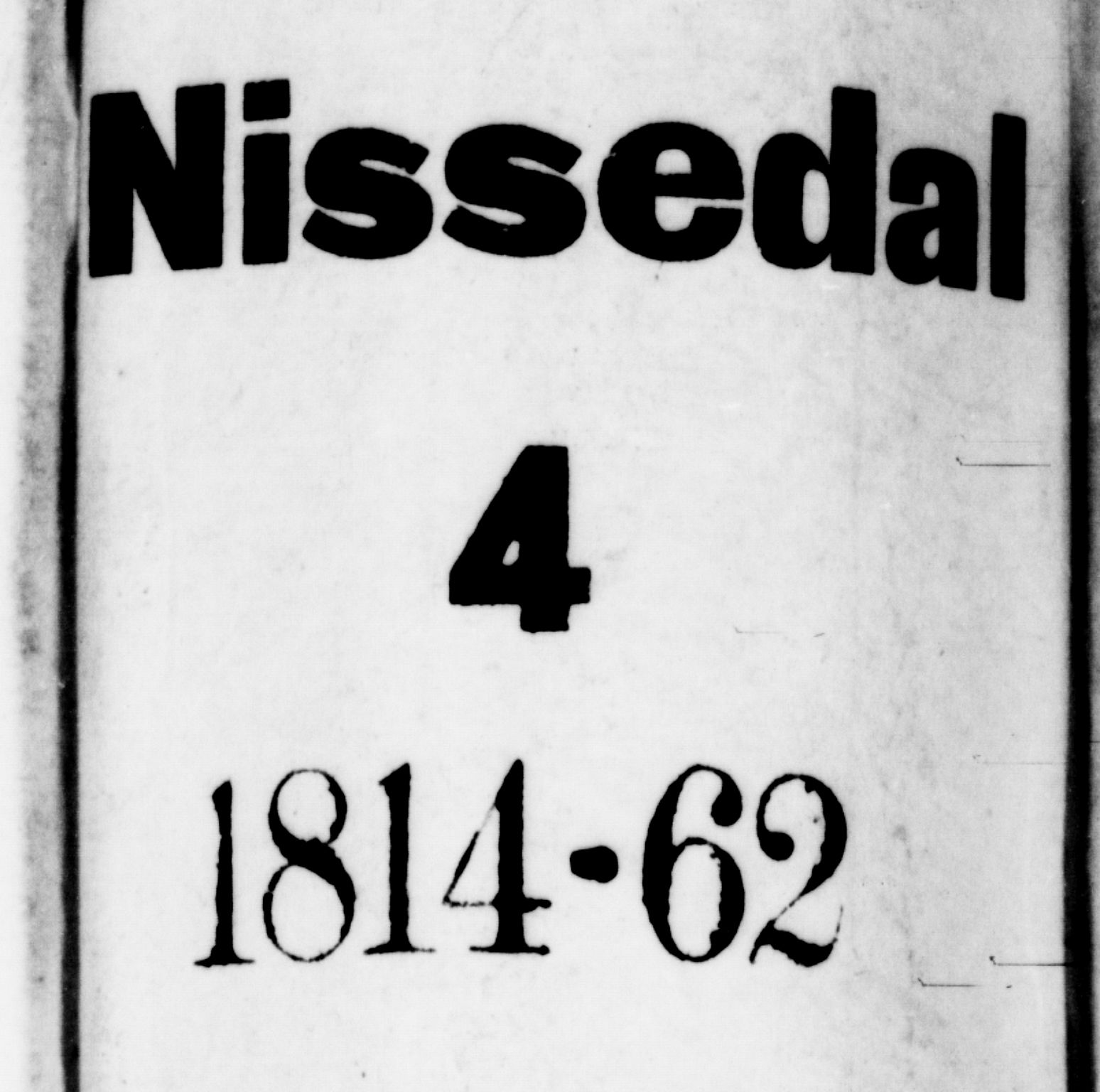 Nissedal kirkebøker, SAKO/A-288/G/Gb/L0001: Parish register (copy) no. II 1, 1814-1862