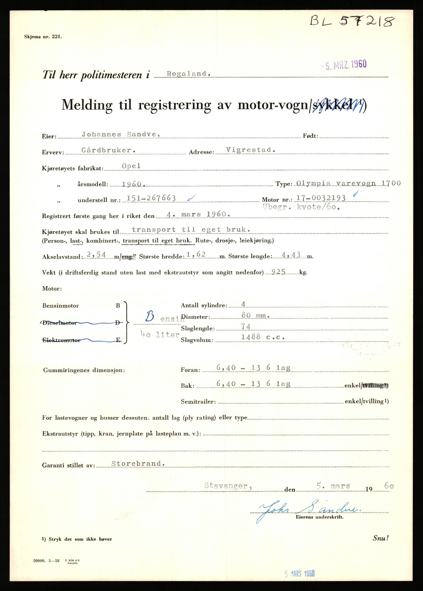 Stavanger trafikkstasjon, AV/SAST-A-101942/0/F/L0057: L-57200 - L-57999, 1930-1971, p. 71