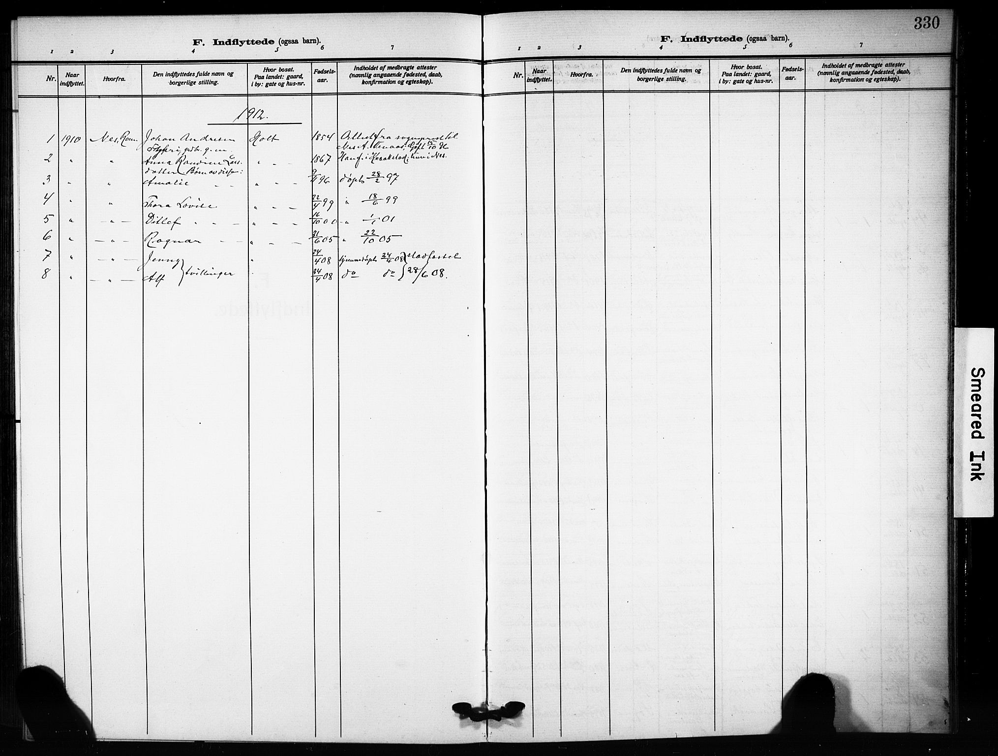 Skedsmo prestekontor Kirkebøker, AV/SAO-A-10033a/G/Ga/L0006: Parish register (copy) no. I 6, 1912-1926, p. 330