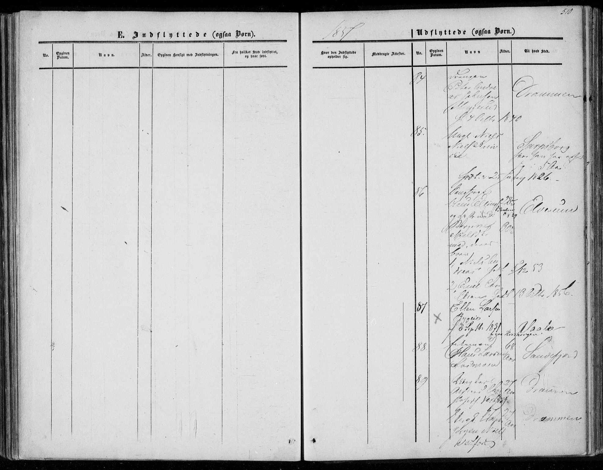 Eiker kirkebøker, AV/SAKO-A-4/F/Fa/L0015b: Parish register (official) no. I 15B, 1854-1860, p. 510