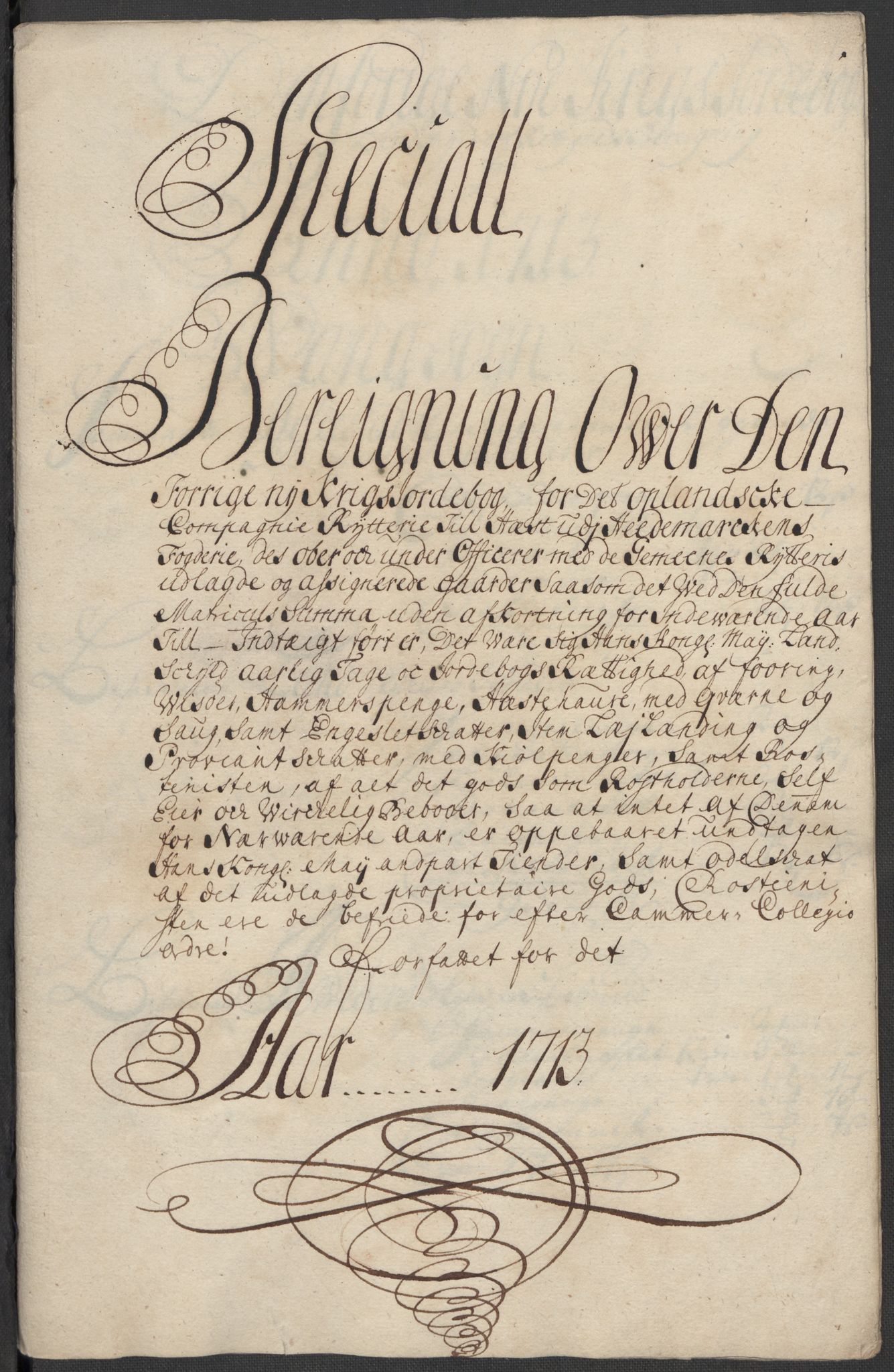 Rentekammeret inntil 1814, Reviderte regnskaper, Fogderegnskap, AV/RA-EA-4092/R16/L1050: Fogderegnskap Hedmark, 1713, p. 339