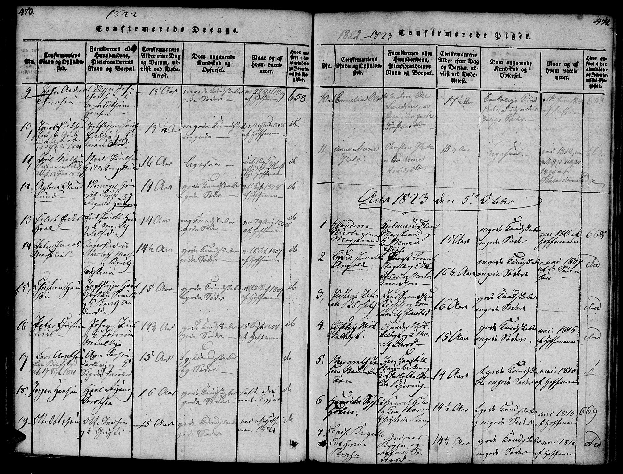 Ministerialprotokoller, klokkerbøker og fødselsregistre - Møre og Romsdal, AV/SAT-A-1454/572/L0842: Parish register (official) no. 572A05, 1819-1832, p. 470-471