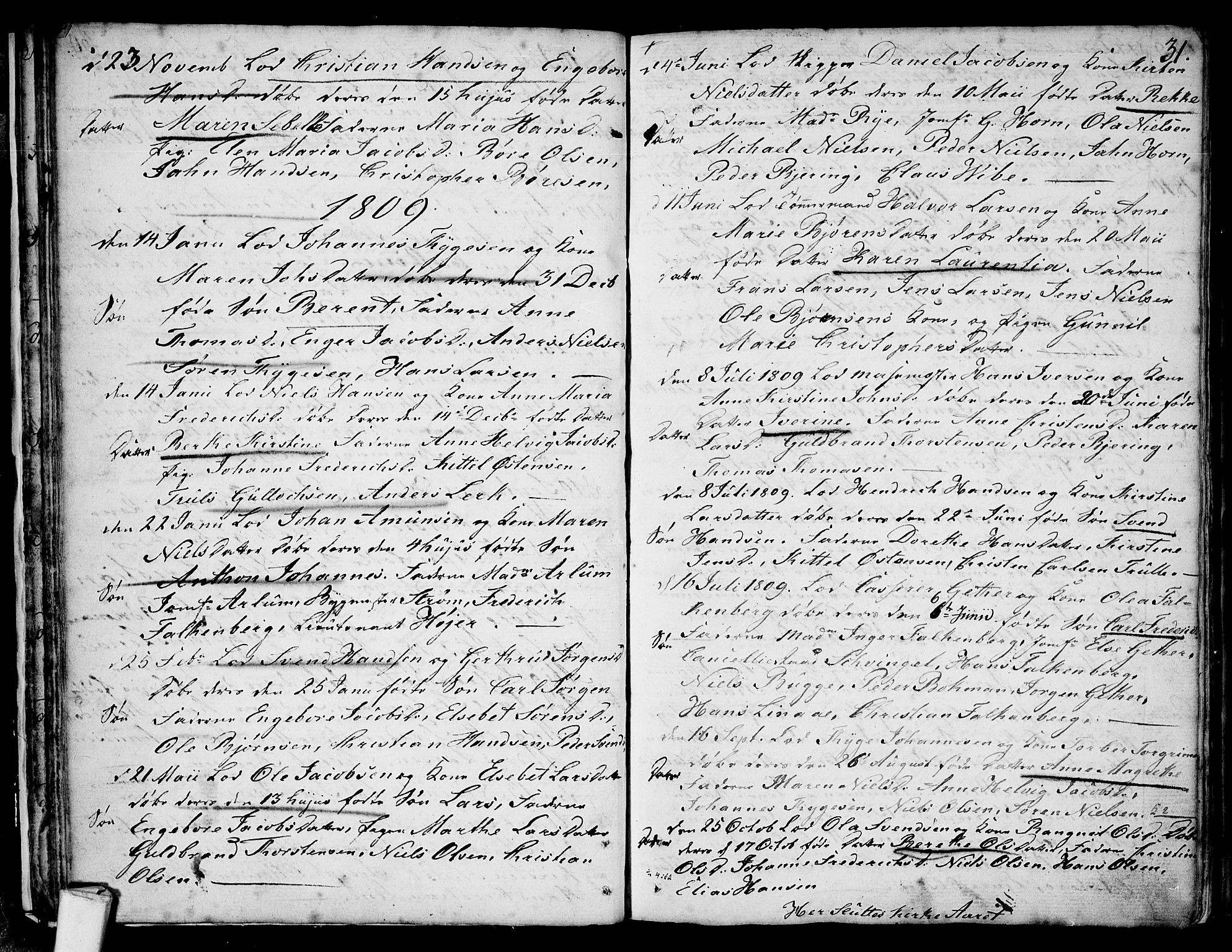 Larvik kirkebøker, SAKO/A-352/F/Fb/L0001: Parish register (official) no. II 1, 1779-1817, p. 31