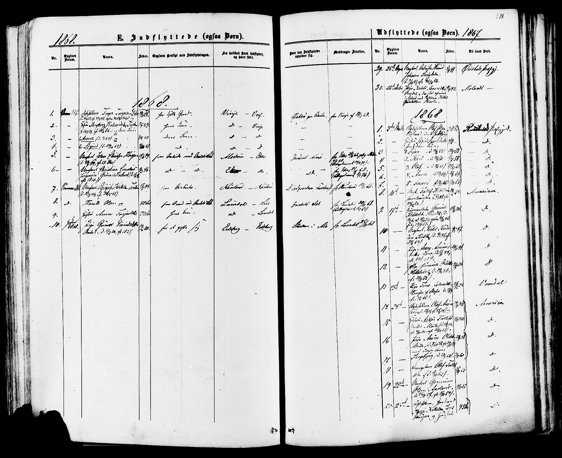 Mo kirkebøker, SAKO/A-286/F/Fa/L0006: Parish register (official) no. I 6, 1865-1885, p. 318