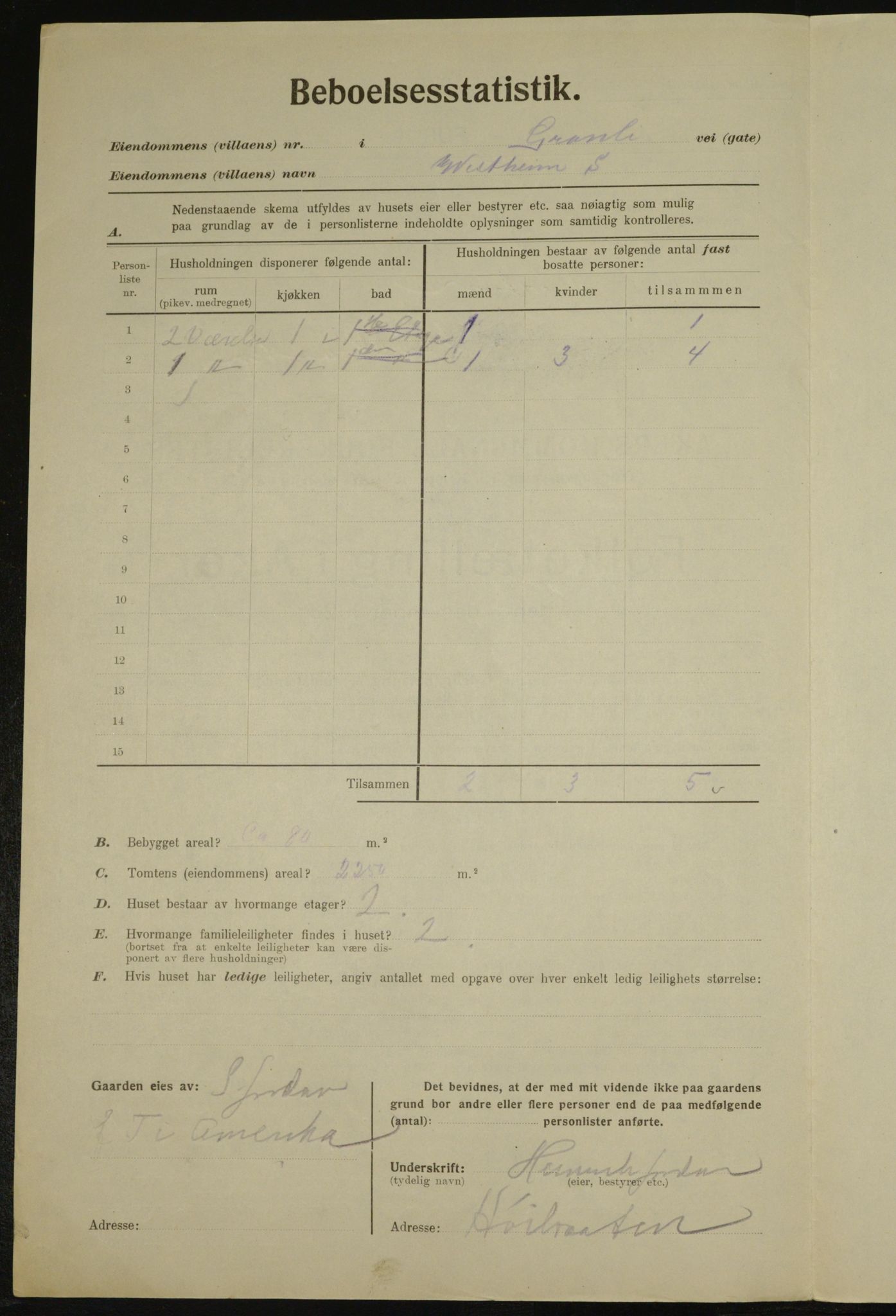 , Municipal Census 1923 for Aker, 1923, p. 25089