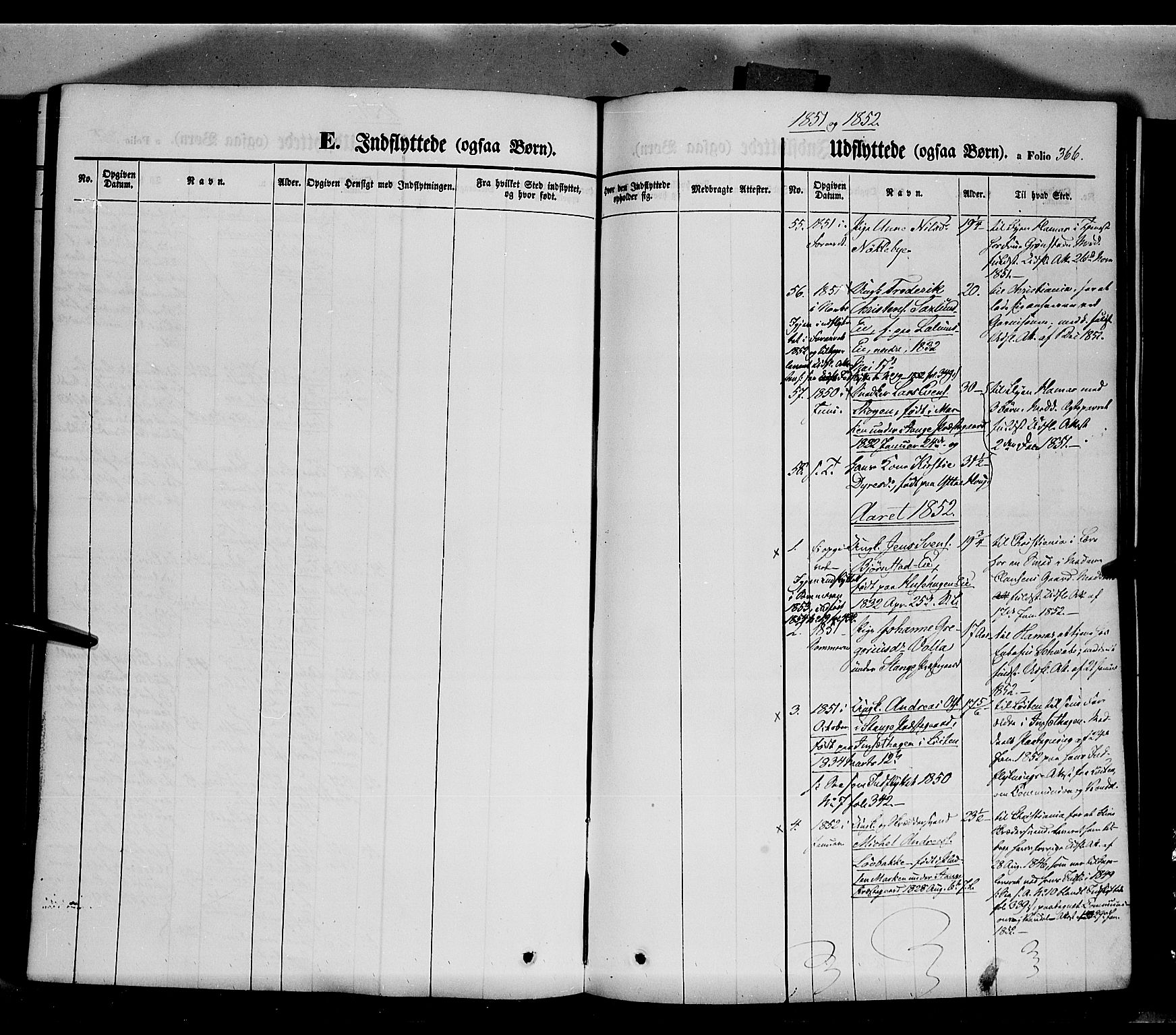 Stange prestekontor, SAH/PREST-002/K/L0011: Parish register (official) no. 11, 1846-1852, p. 366