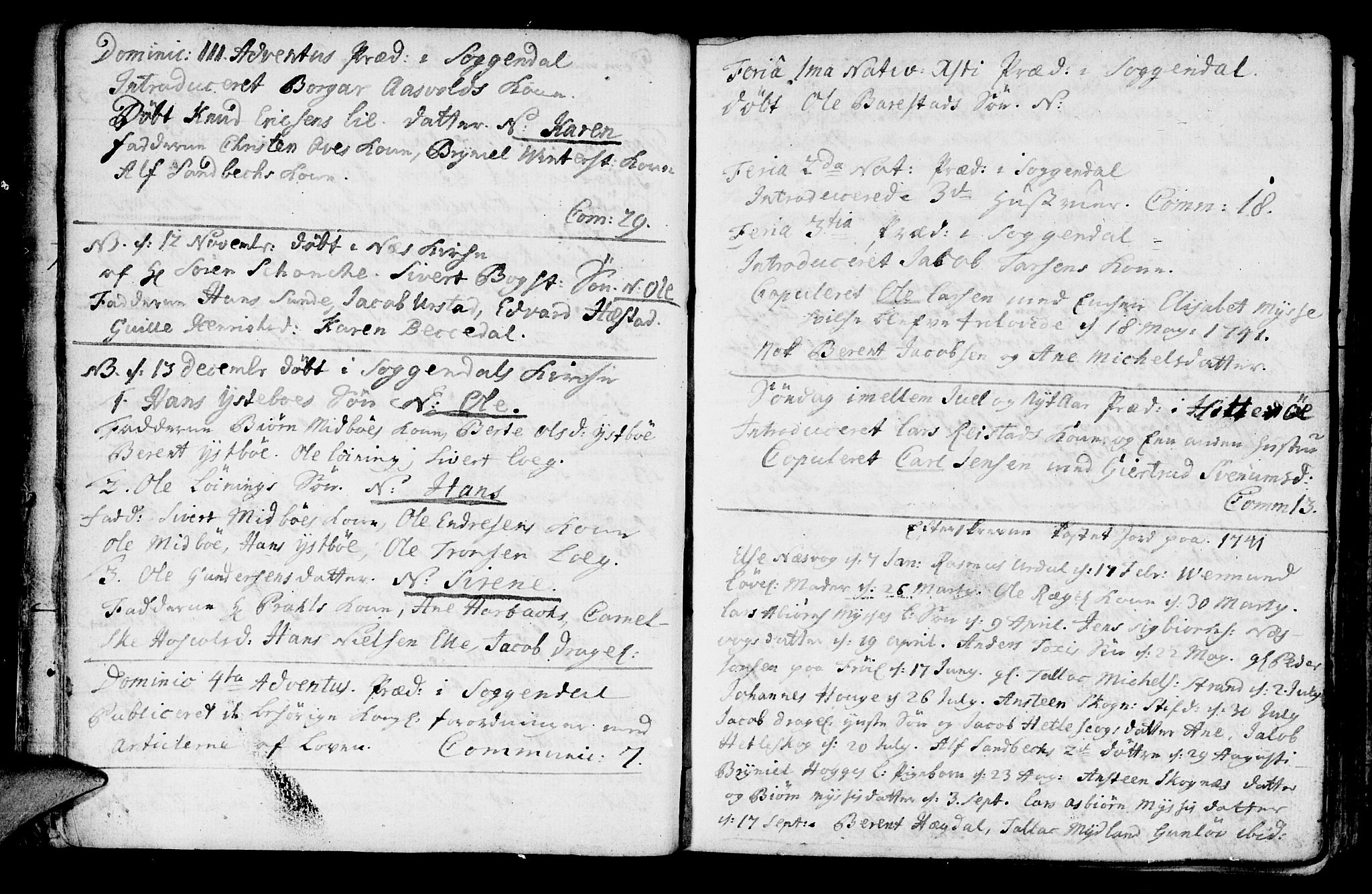 Sokndal sokneprestkontor, AV/SAST-A-101808: Parish register (official) no. A 3, 1740-1806