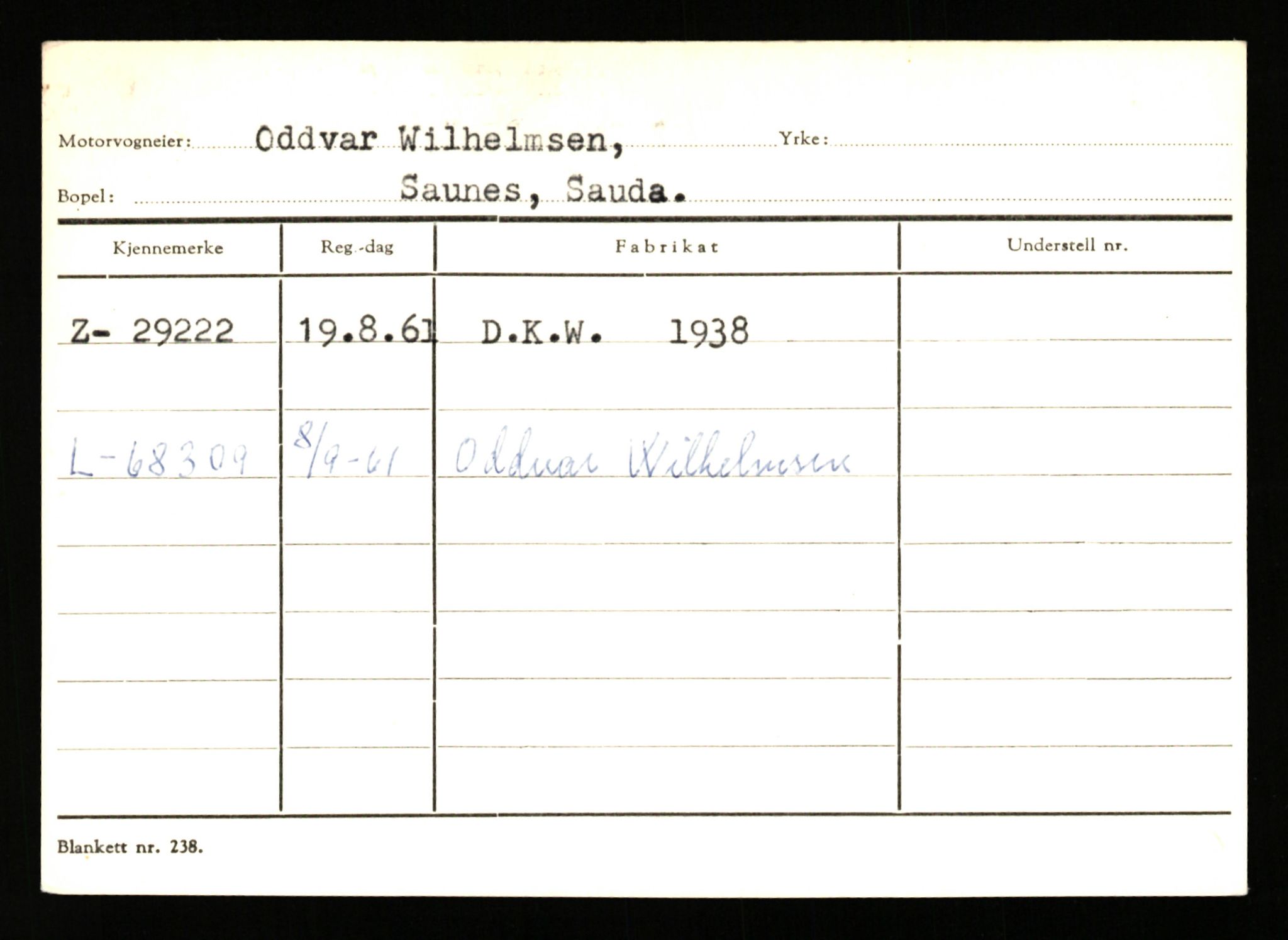 Stavanger trafikkstasjon, AV/SAST-A-101942/0/G/L0005: Registreringsnummer: 23000 - 34245, 1930-1971, p. 1953