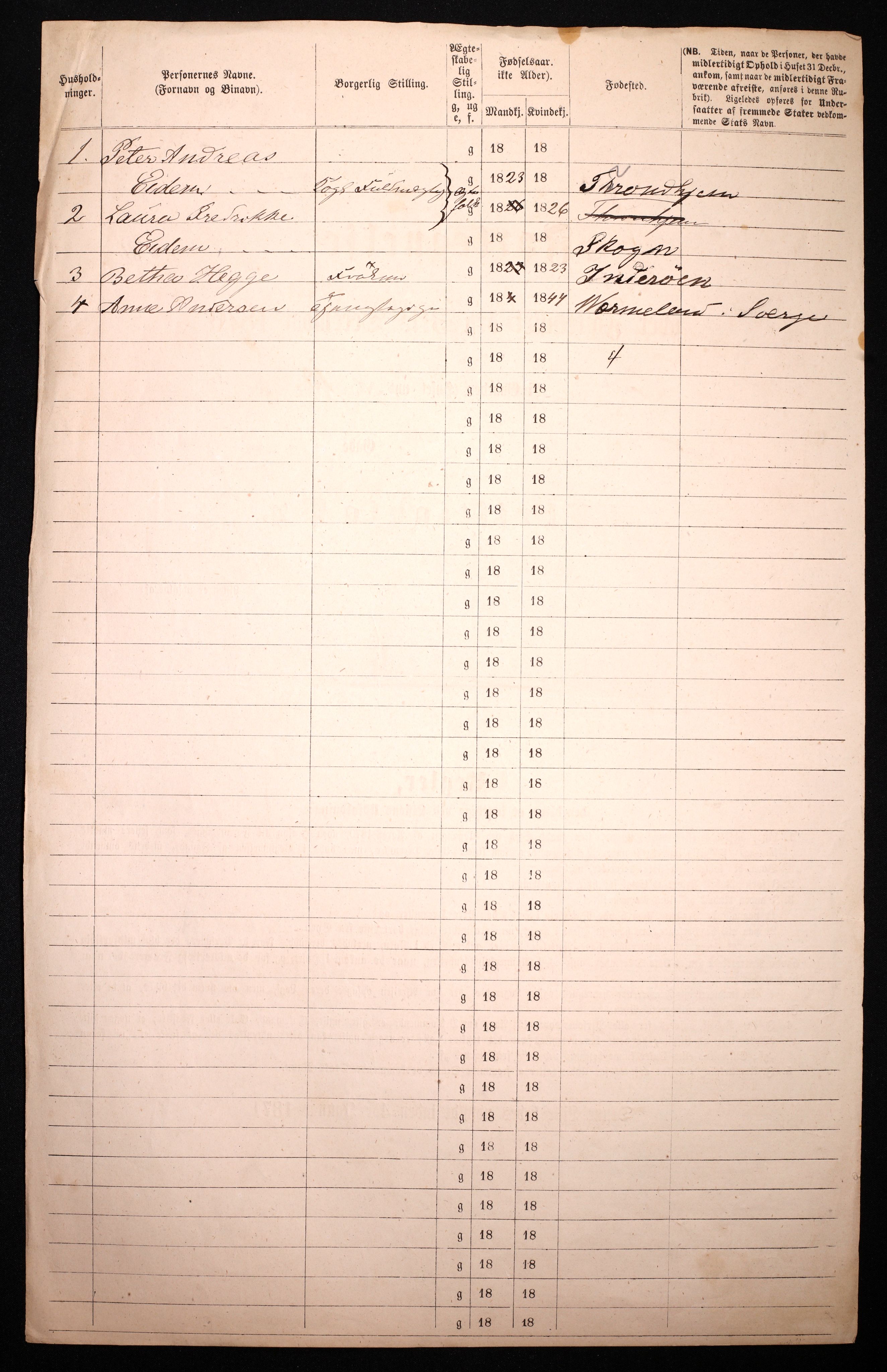 RA, 1870 census for 0301 Kristiania, 1870, p. 595