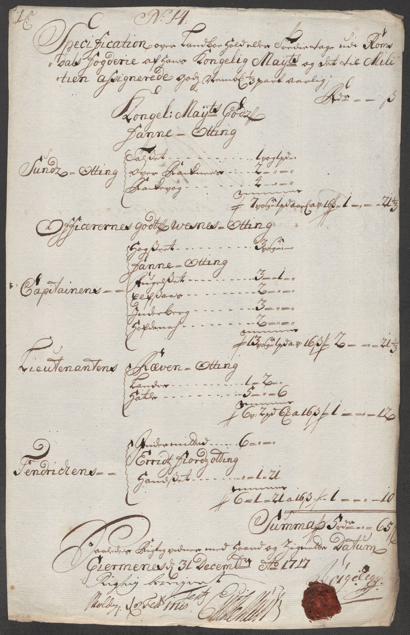 Rentekammeret inntil 1814, Reviderte regnskaper, Fogderegnskap, RA/EA-4092/R55/L3664: Fogderegnskap Romsdal, 1717, p. 133
