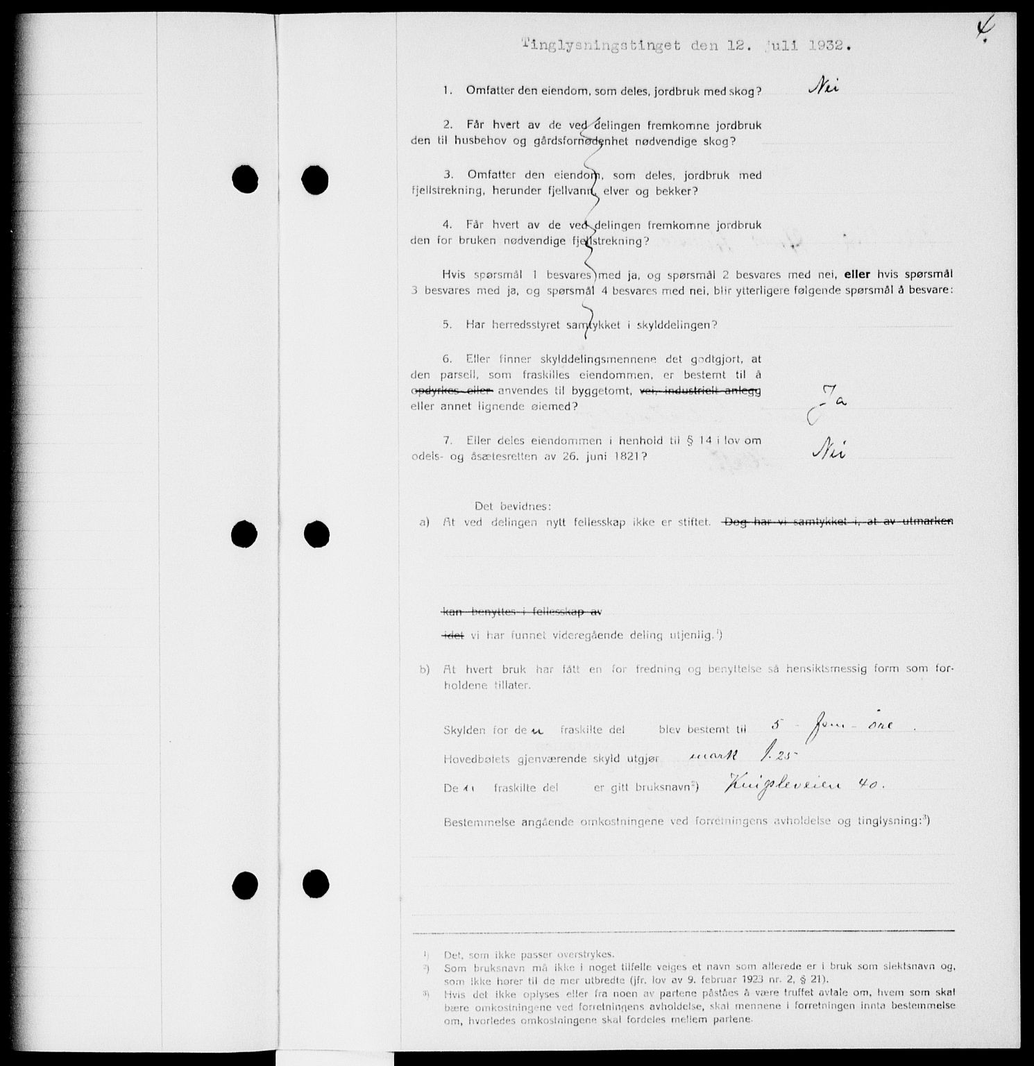 Onsøy sorenskriveri, SAO/A-10474/G/Ga/Gaa/L0069: Mortgage book no. I 69, 1932-1932, p. 4