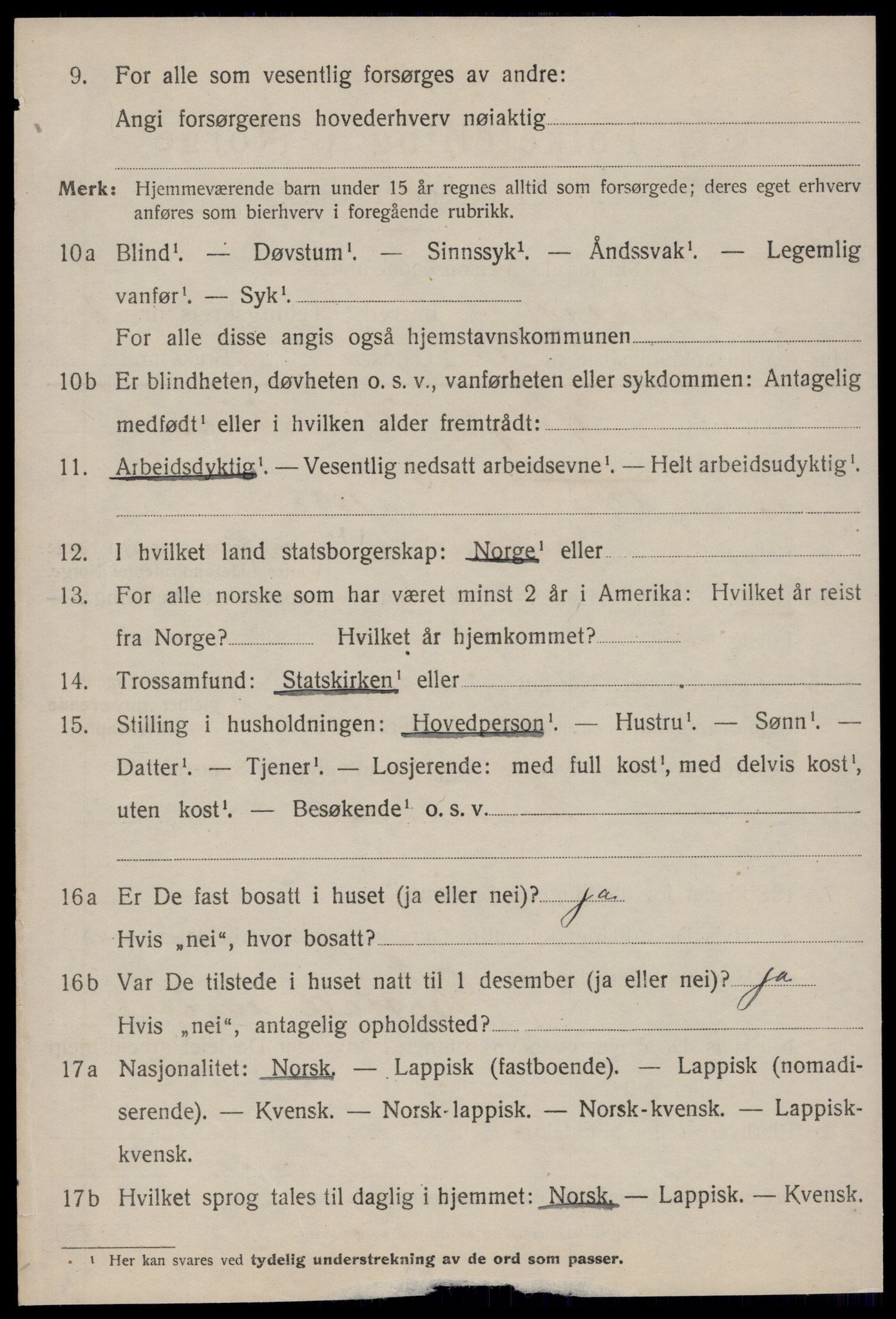 SAT, 1920 census for Malvik, 1920, p. 2271