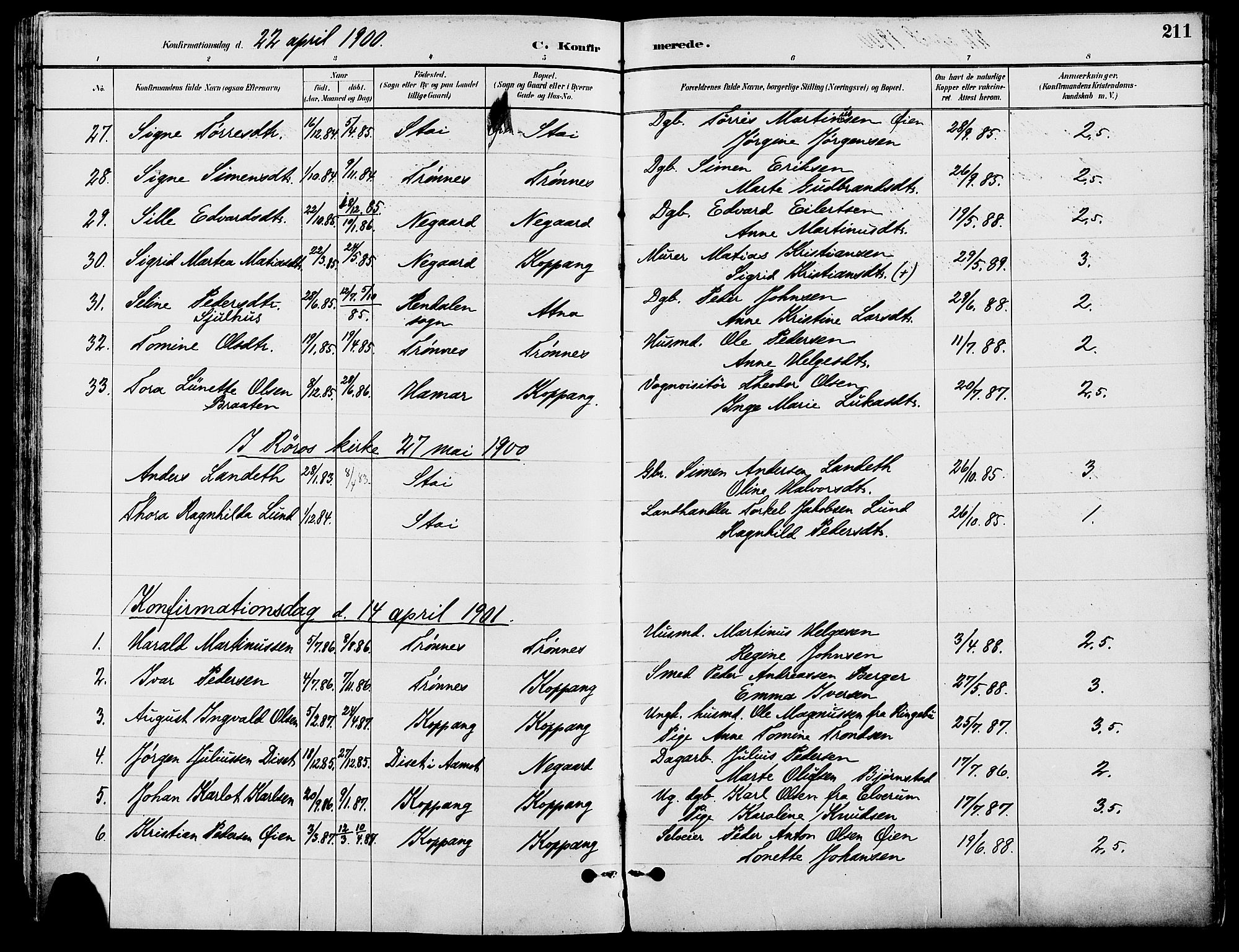 Stor-Elvdal prestekontor, SAH/PREST-052/H/Ha/Haa/L0002: Parish register (official) no. 2, 1882-1907, p. 211