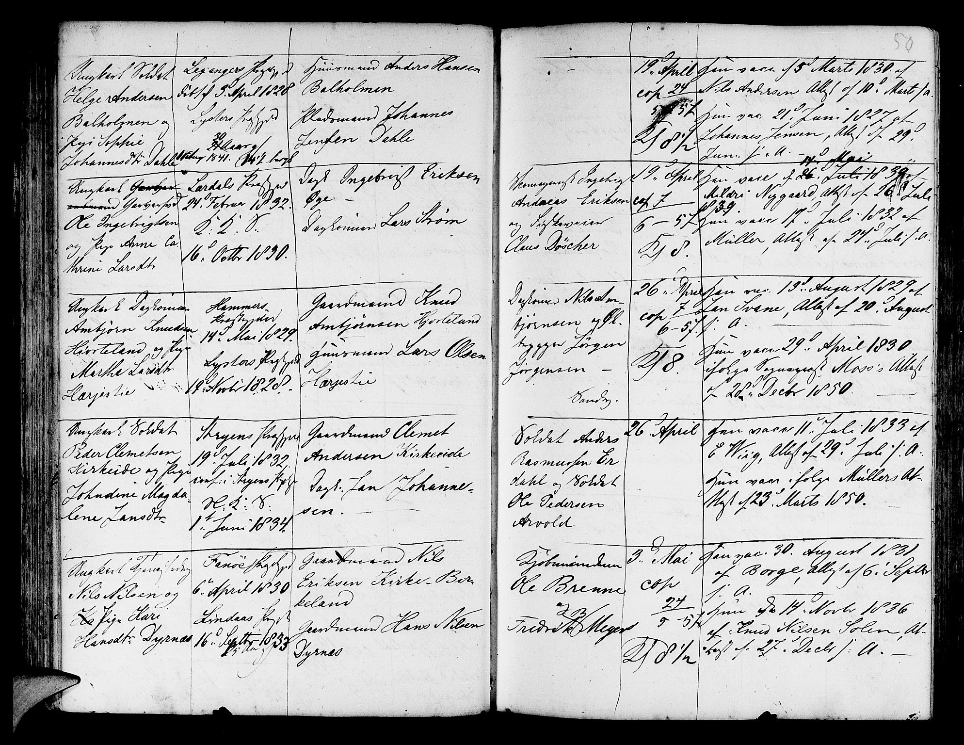 Korskirken sokneprestembete, AV/SAB-A-76101/H/Haa/L0009: Parish register (official) no. A 9, 1743-1861, p. 50