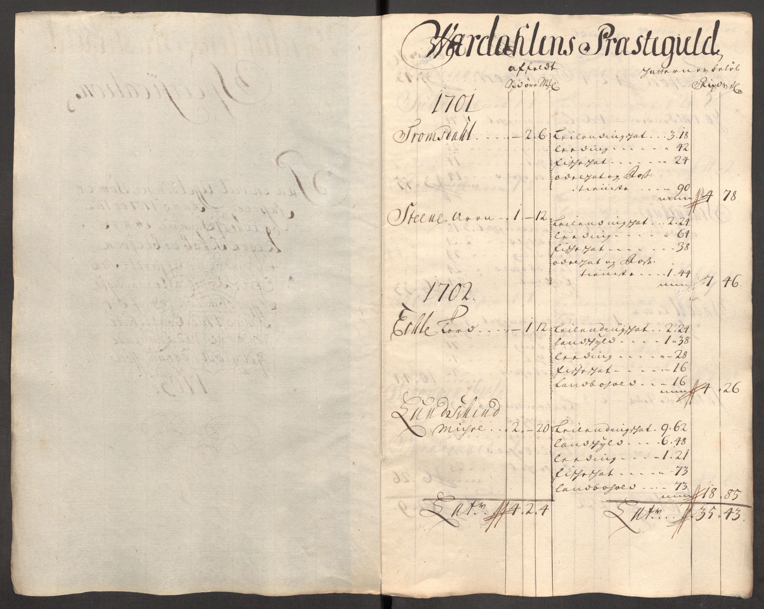 Rentekammeret inntil 1814, Reviderte regnskaper, Fogderegnskap, RA/EA-4092/R62/L4194: Fogderegnskap Stjørdal og Verdal, 1703, p. 210