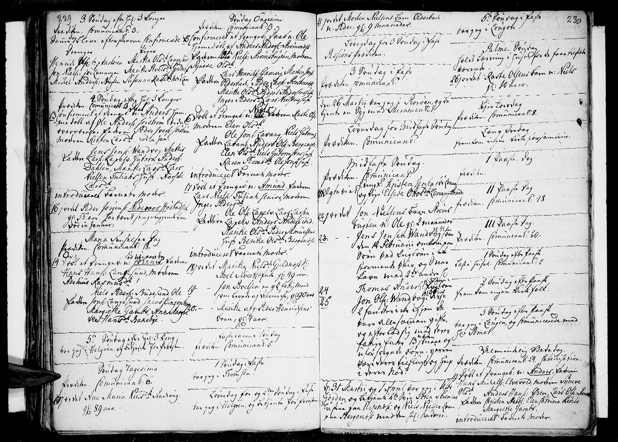 Tromsø sokneprestkontor/stiftsprosti/domprosti, AV/SATØ-S-1343/G/Ga/L0001kirke: Parish register (official) no. 1, 1709-1771, p. 229-230