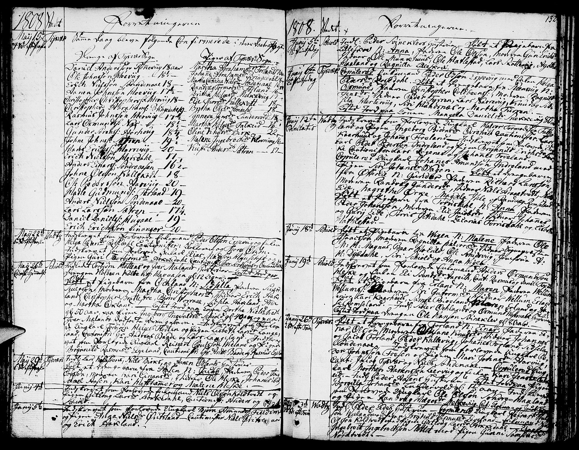 Skjold sokneprestkontor, AV/SAST-A-101847/H/Ha/Haa/L0002: Parish register (official) no. A 2, 1786-1815, p. 132