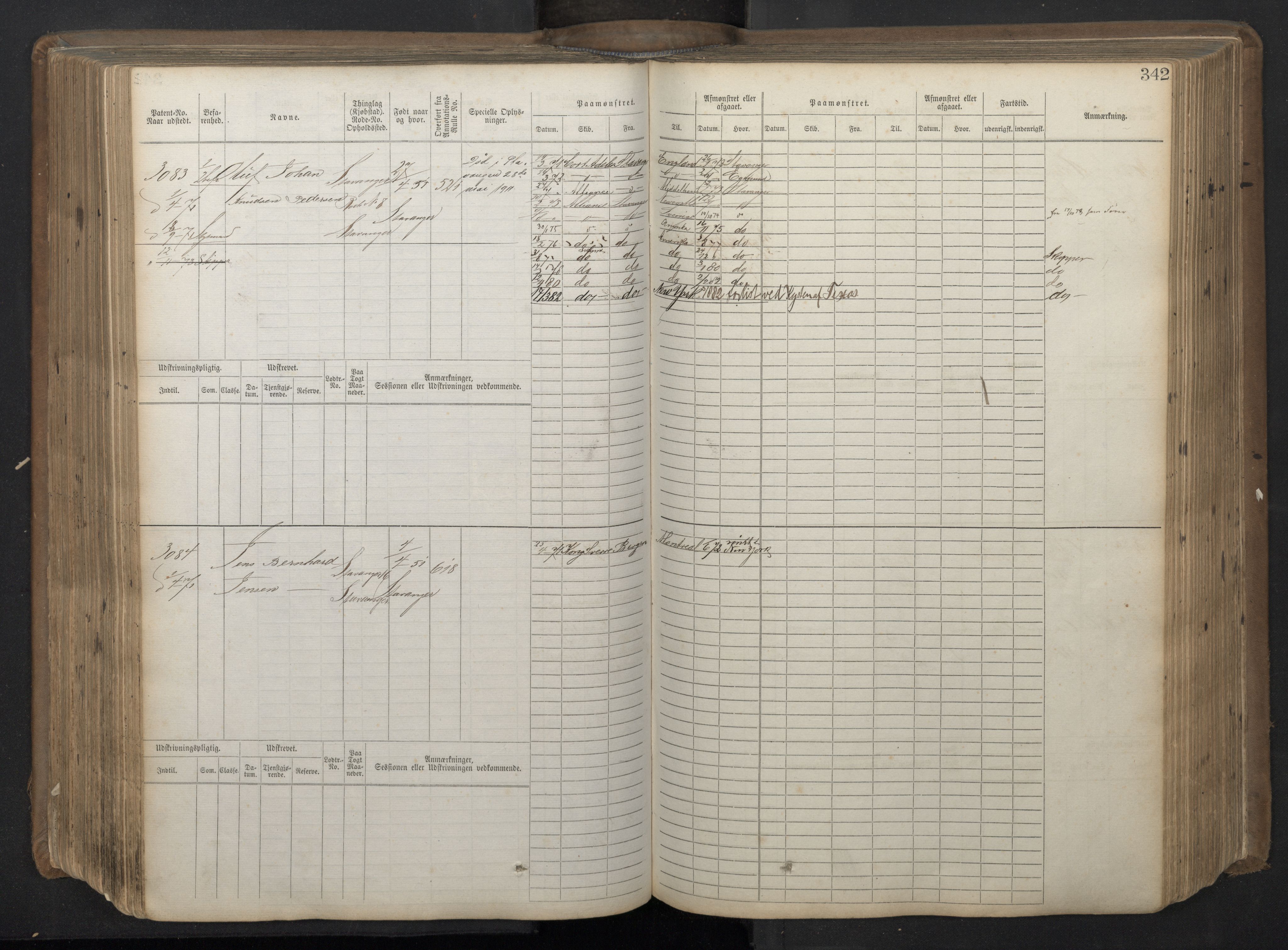 Stavanger sjømannskontor, AV/SAST-A-102006/F/Fb/Fbb/L0018: Sjøfartshovedrulle patnentnr. 2402-3602 (dublett), 1869, p. 346