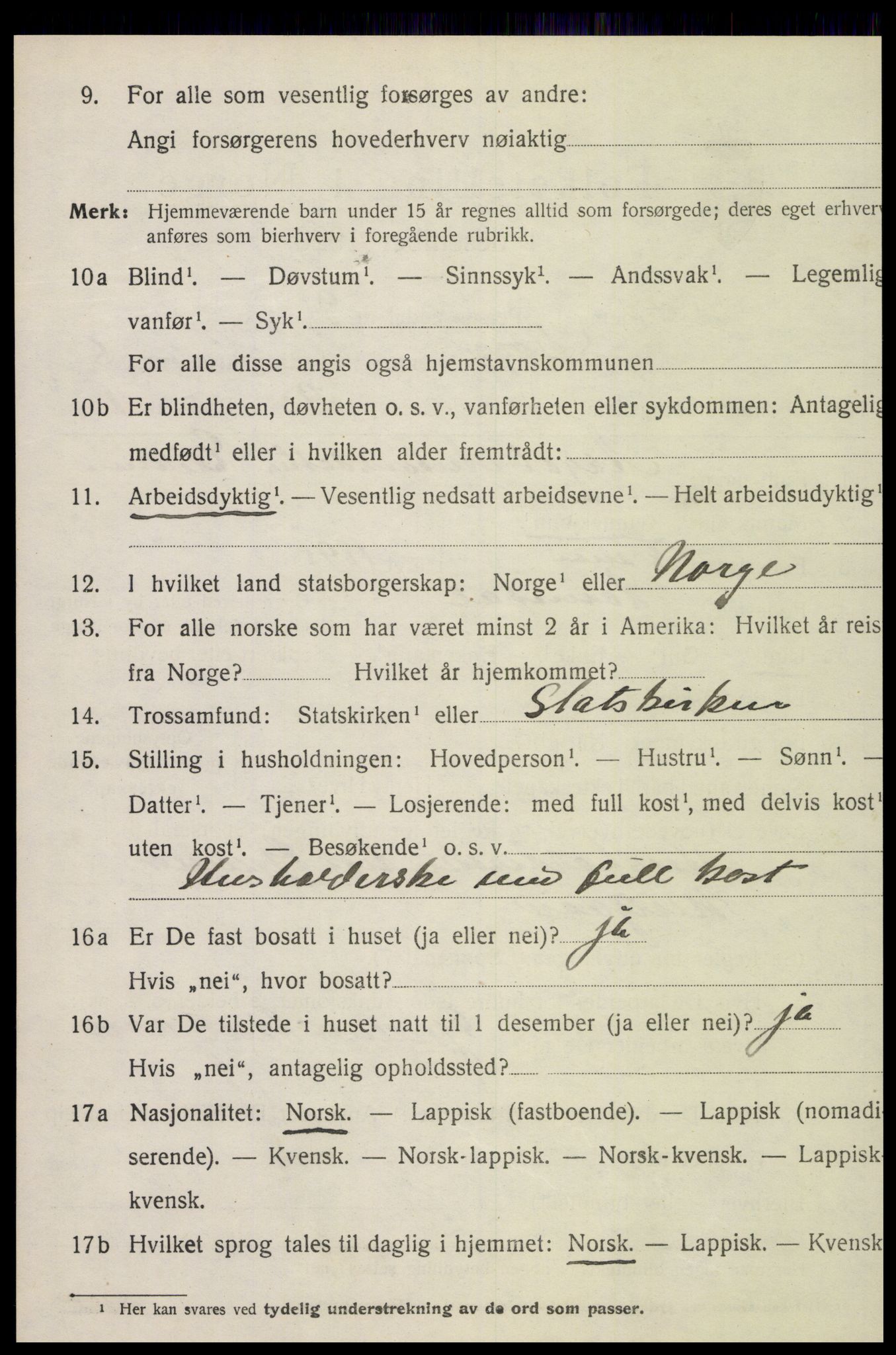 SAT, 1920 census for Skogn, 1920, p. 4776