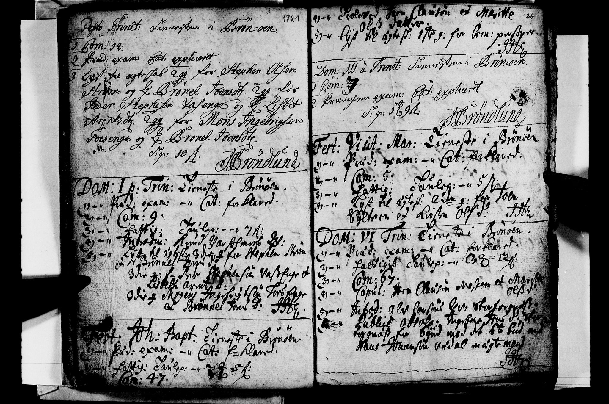 Ministerialprotokoller, klokkerbøker og fødselsregistre - Nordland, AV/SAT-A-1459/813/L0194: Parish register (official) no. 813A04, 1719-1758, p. 26