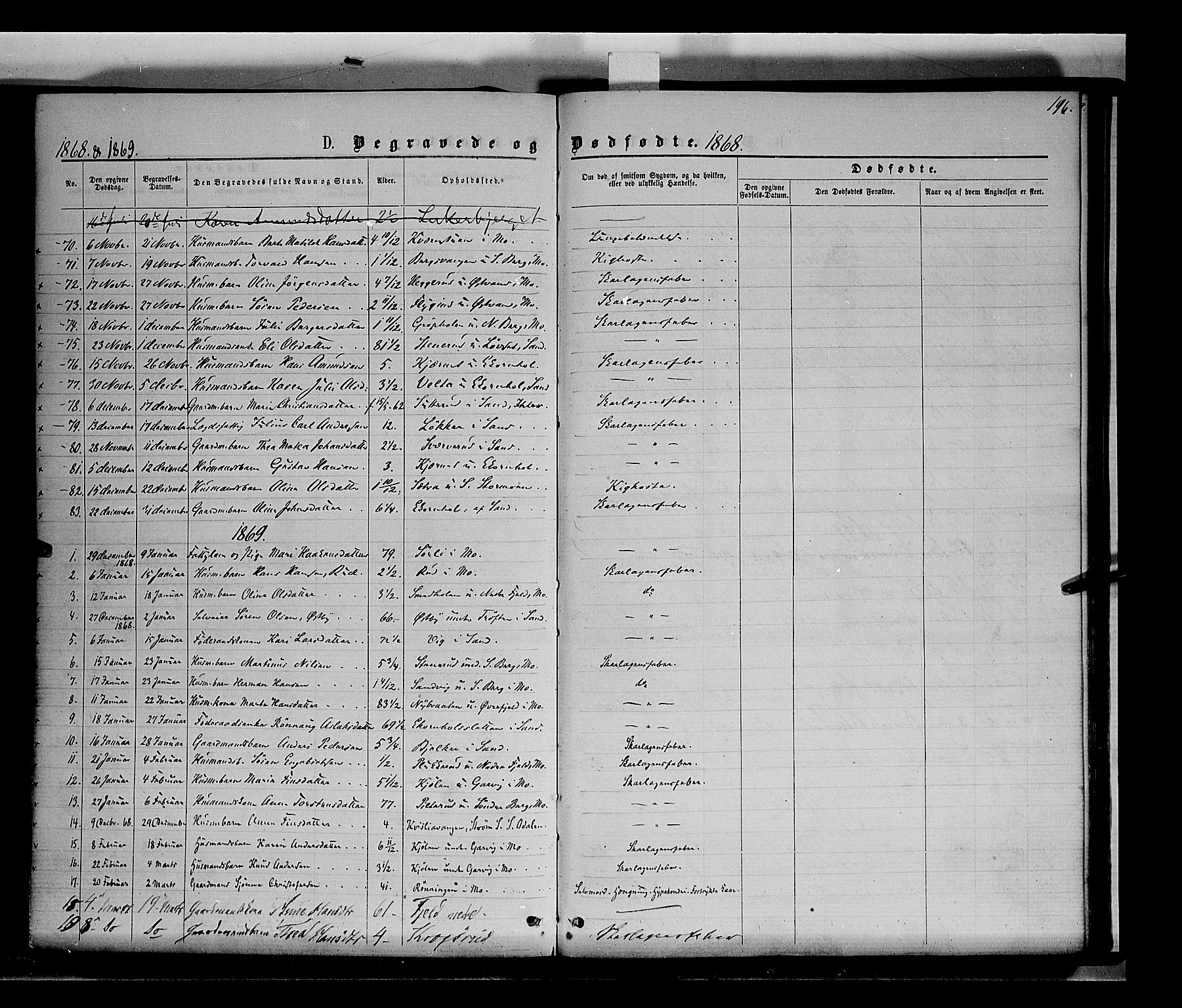 Nord-Odal prestekontor, AV/SAH-PREST-032/H/Ha/Haa/L0004: Parish register (official) no. 4, 1866-1873, p. 196