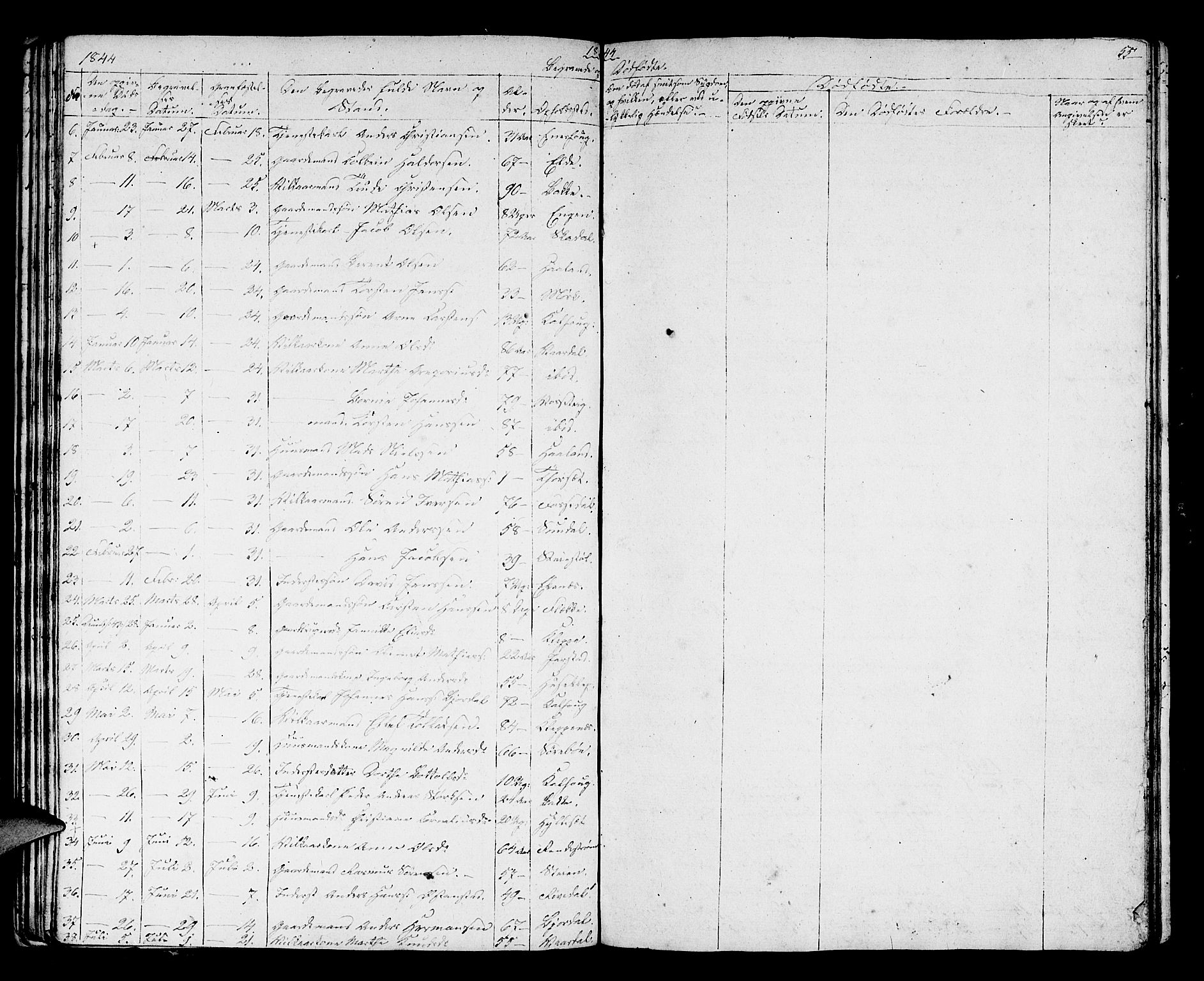 Fjaler sokneprestembete, AV/SAB-A-79801/H/Hab/Haba/L0001: Parish register (copy) no. A 1, 1836-1846, p. 55