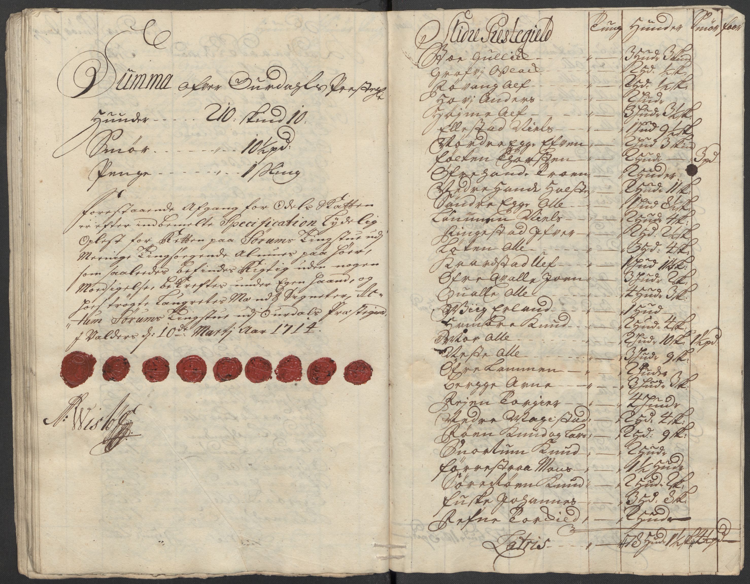 Rentekammeret inntil 1814, Reviderte regnskaper, Fogderegnskap, AV/RA-EA-4092/R18/L1311: Fogderegnskap Hadeland, Toten og Valdres, 1713, p. 235