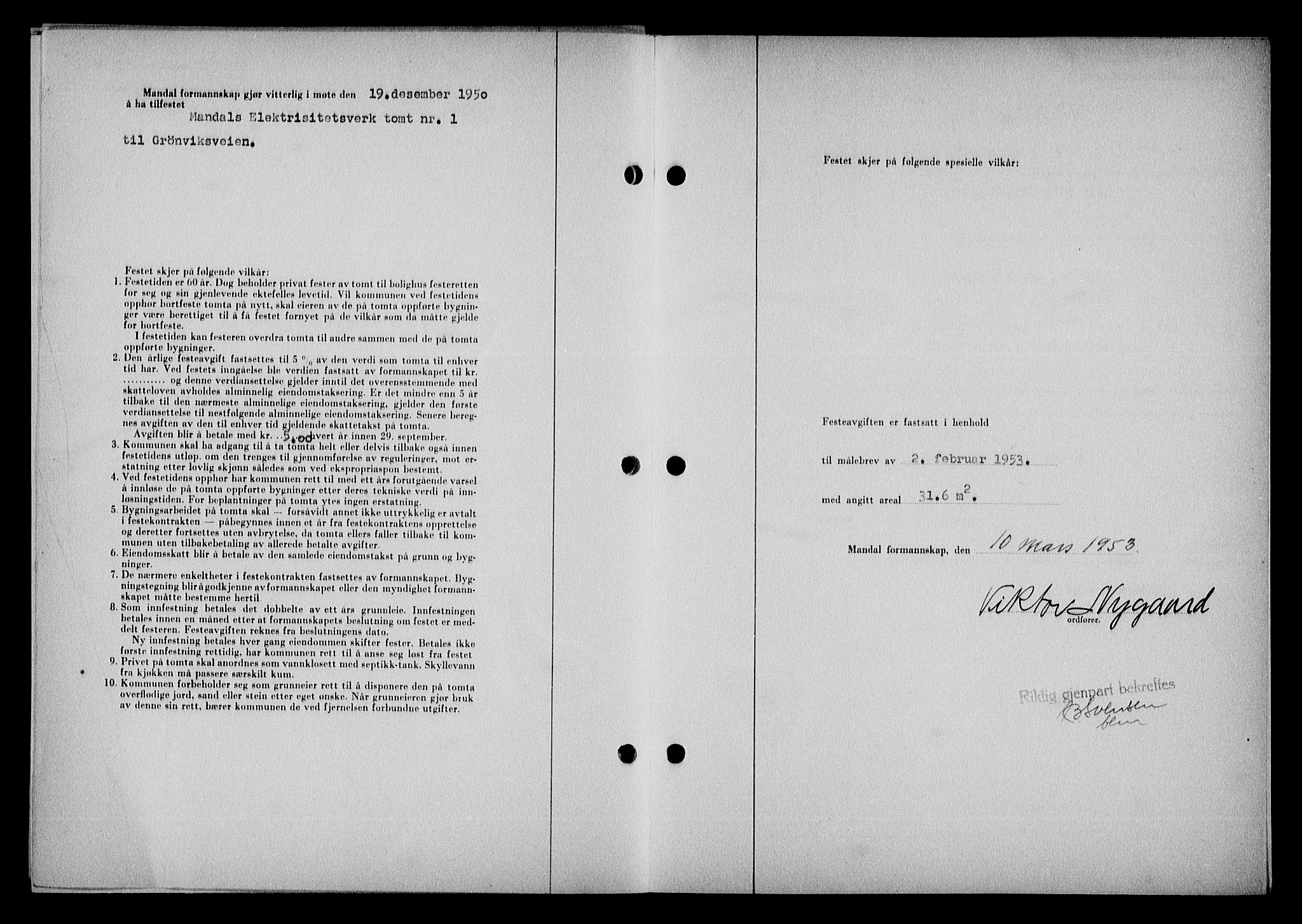 Mandal sorenskriveri, SAK/1221-0005/001/G/Gb/Gba/L0087: Mortgage book no. A-24, 1953-1953, Diary no: : 382/1953