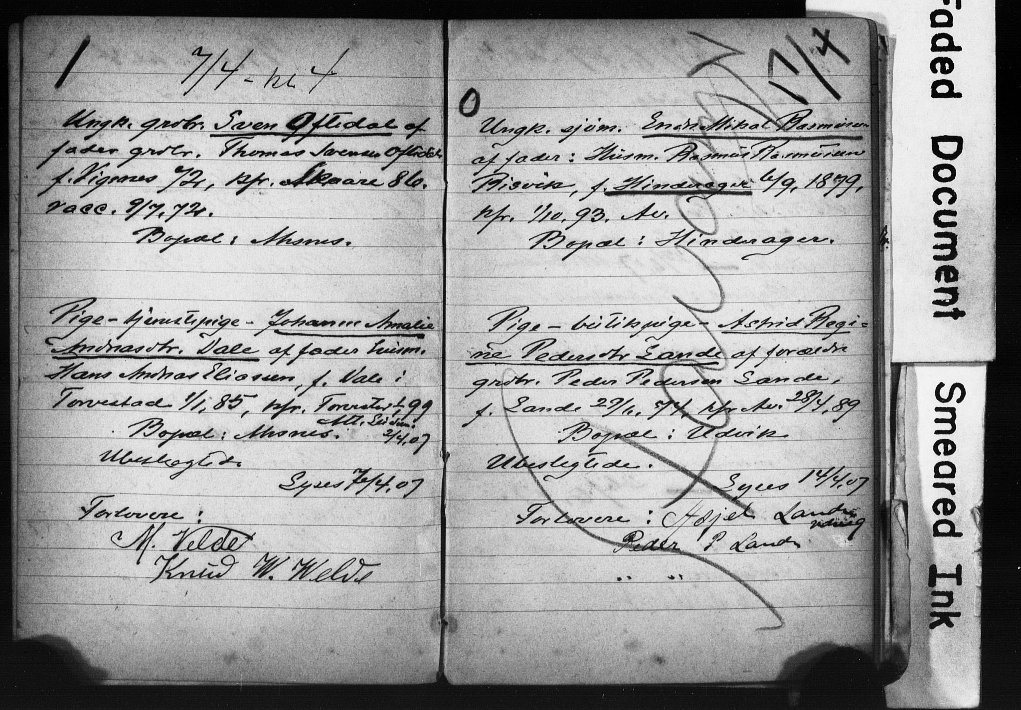 Avaldsnes sokneprestkontor, AV/SAST-A -101851/I/Ie/L0003: Banns register no. IX 3F, 1906-1909